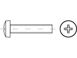 Bild für Kategorie ISO  7045 Linsenschrauben mit Kreuzschlitz