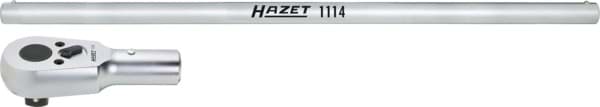 Bild von HAZET Umschalt-Knarrenkopf ∙ mit Drehstange 1116/2 ∙ 1 Zoll (25 mm) Vierkant massiv ∙ 824 mm ∙ Anzahl Werkzeuge: 2