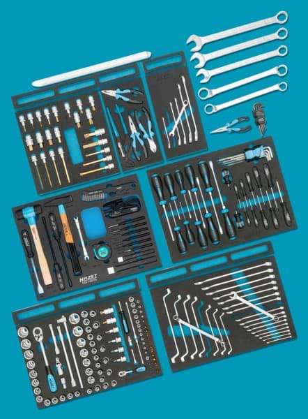 Imagen de HAZET Surtido estándar para AUDI 0-2500-163/214 ∙ 214 piezas ∙ Número de herramientas: 214
