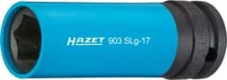 Picture of HAZET Impact socket ∙ hexagon 903SLG-17 ∙ 1/2 inch (12.5 mm) square, hollow ∙ Outside hexagon traction profile ∙ size 17 mm