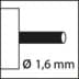 Afbeelding van Taschenmessschieber Feststellung 150mm 1/50 1/1000 FORTIS