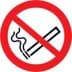 Bild von 9900025217 Verbotsschild Folie D200 mm Rauchen verboten