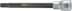 Afbeelding van HAZET Cilinderkop-dopsleutelbit 2579-9 ∙ 1/2 inch (12,5 mm) vierkant hol ∙ Polydrive-profiel ∙ 168 mm