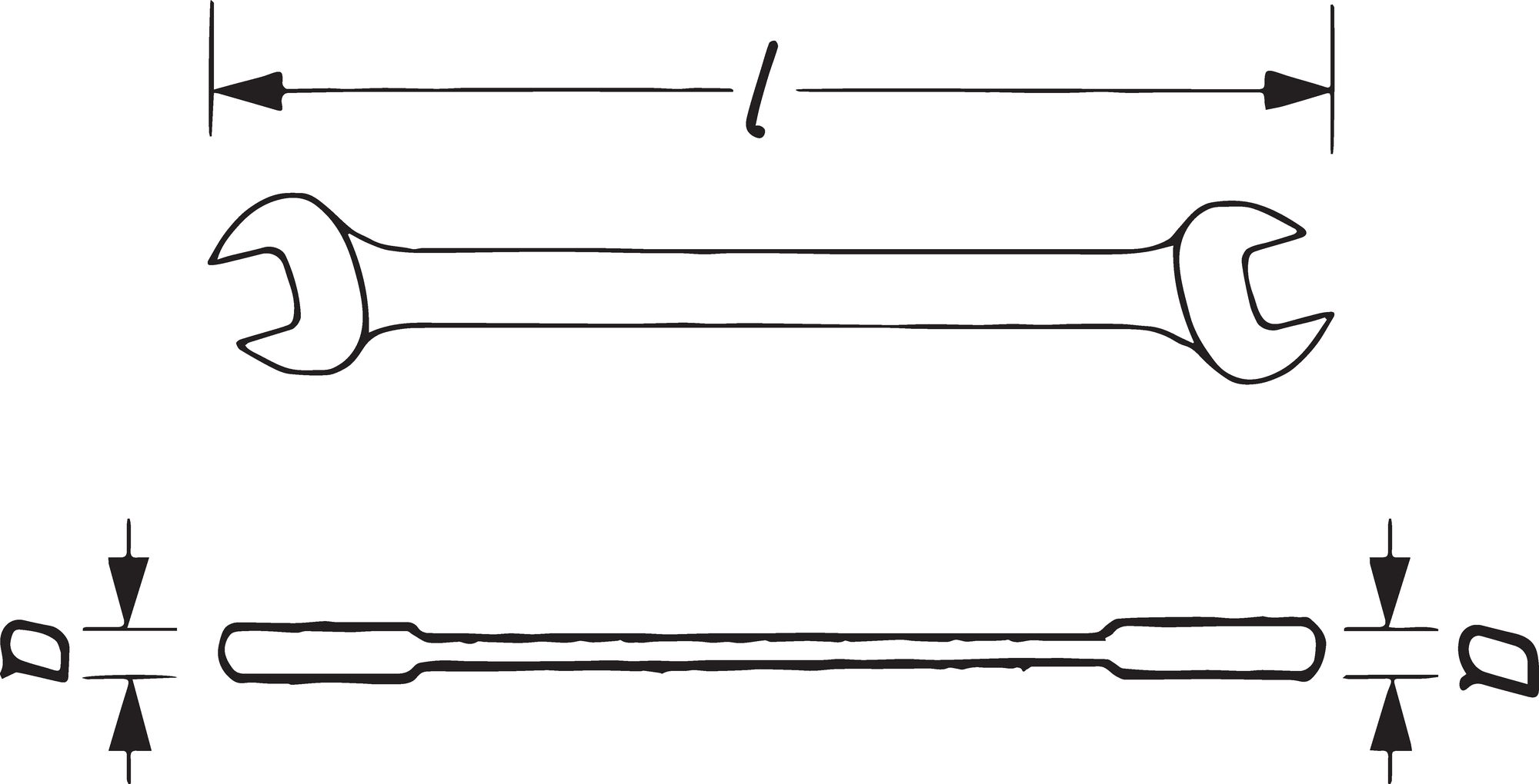 VIGOR Doppel-Maulschlüssel Satz V1461N Anzahl Werkzeuge 12