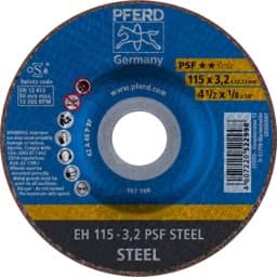 Afbeelding van Trennscheibe EH 115x3,2x22,23 mm gekröpft Universallinie PSF STEEL für Stahl