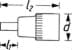 Image de HAZET Douille mâle à culasse 2579-9 ∙ Carré creux 1/2 pouce (12,5 mm) ∙ Profil Polydrive ∙ 168 mm