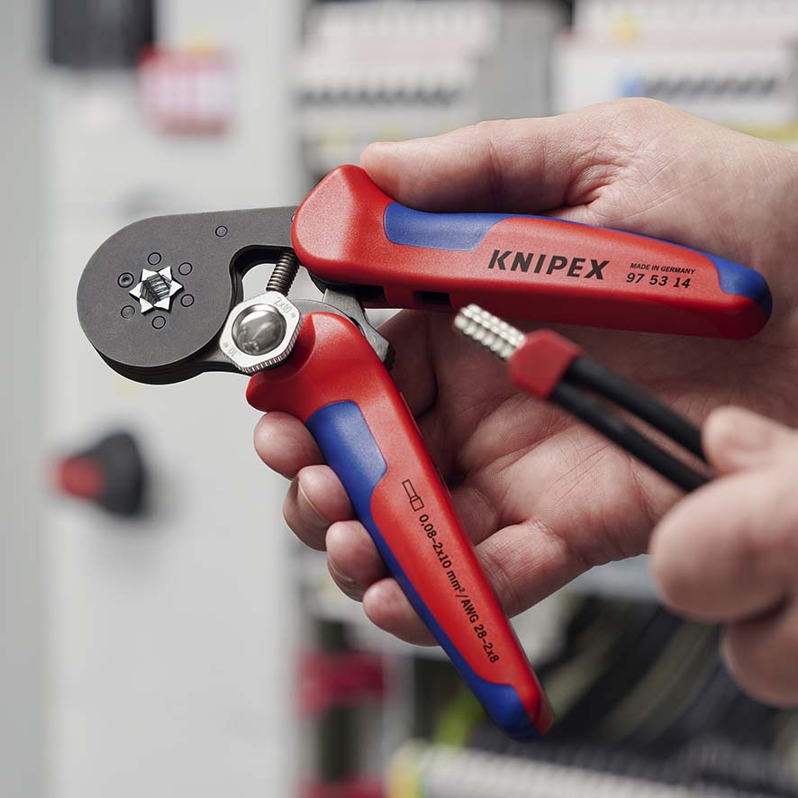 KNIPEX PreciForce® Aderendhülsen-Crimpzange 97 52 38 – 0,25-6 Mm² (AWG 23-10)