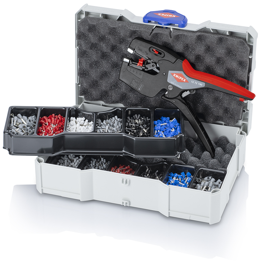 KNIPEX 97 90 27 Crimp-Sortiment für Aderendhülsen 13-teilig