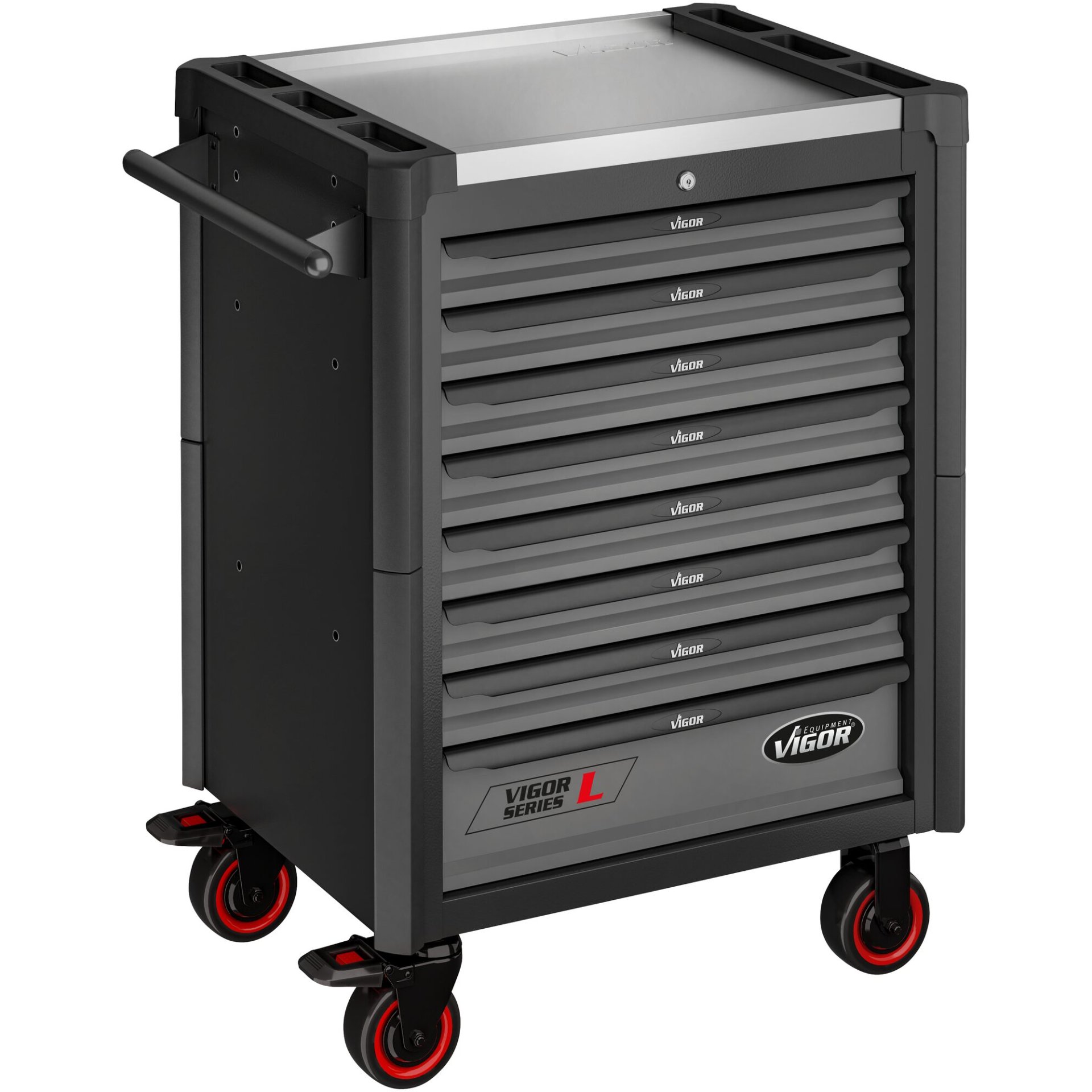 VIGOR Werkstattwagen Series L ∙ leer ∙ V1901-X ∙ L x B x H: 723 mm x 459 mm x 1002 mm