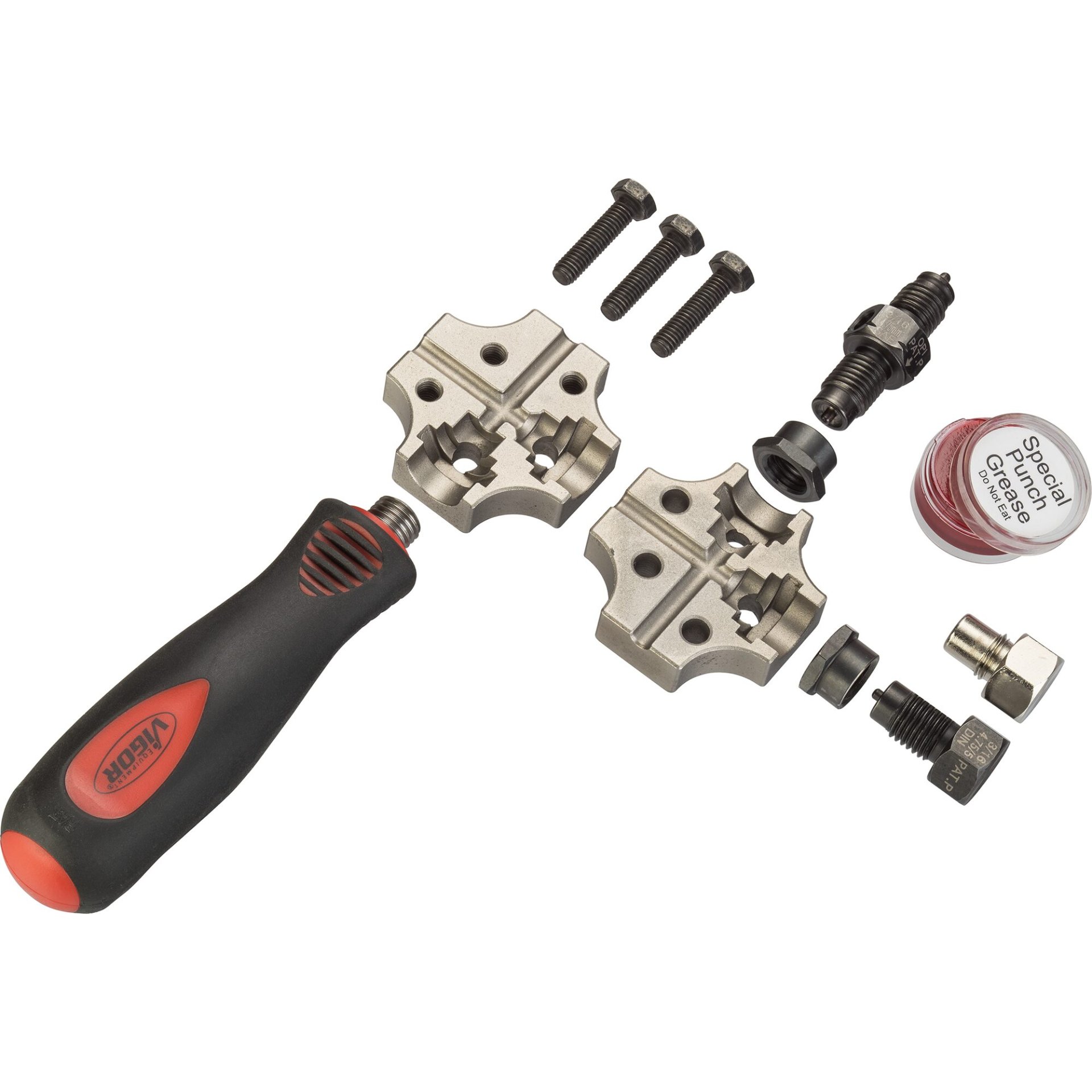 VIGOR Bördelgerät ∙ für ∅ 4,75 mm ∙ V4697 ∙ 6-teilig ∙ Anzahl Werkzeuge: 6