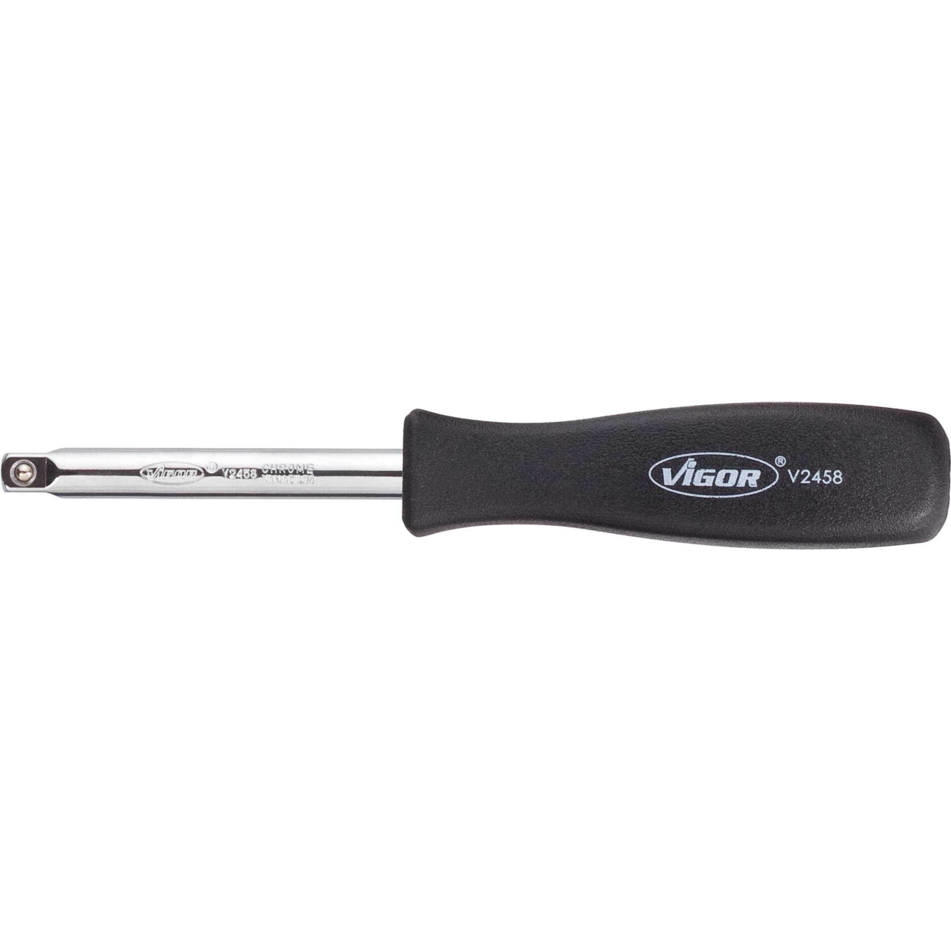 VIGOR Steckgriff ∙ V2458N ∙ 1/4 Zoll (6,3 mm) Vierkant massiv ∙ 150 mm