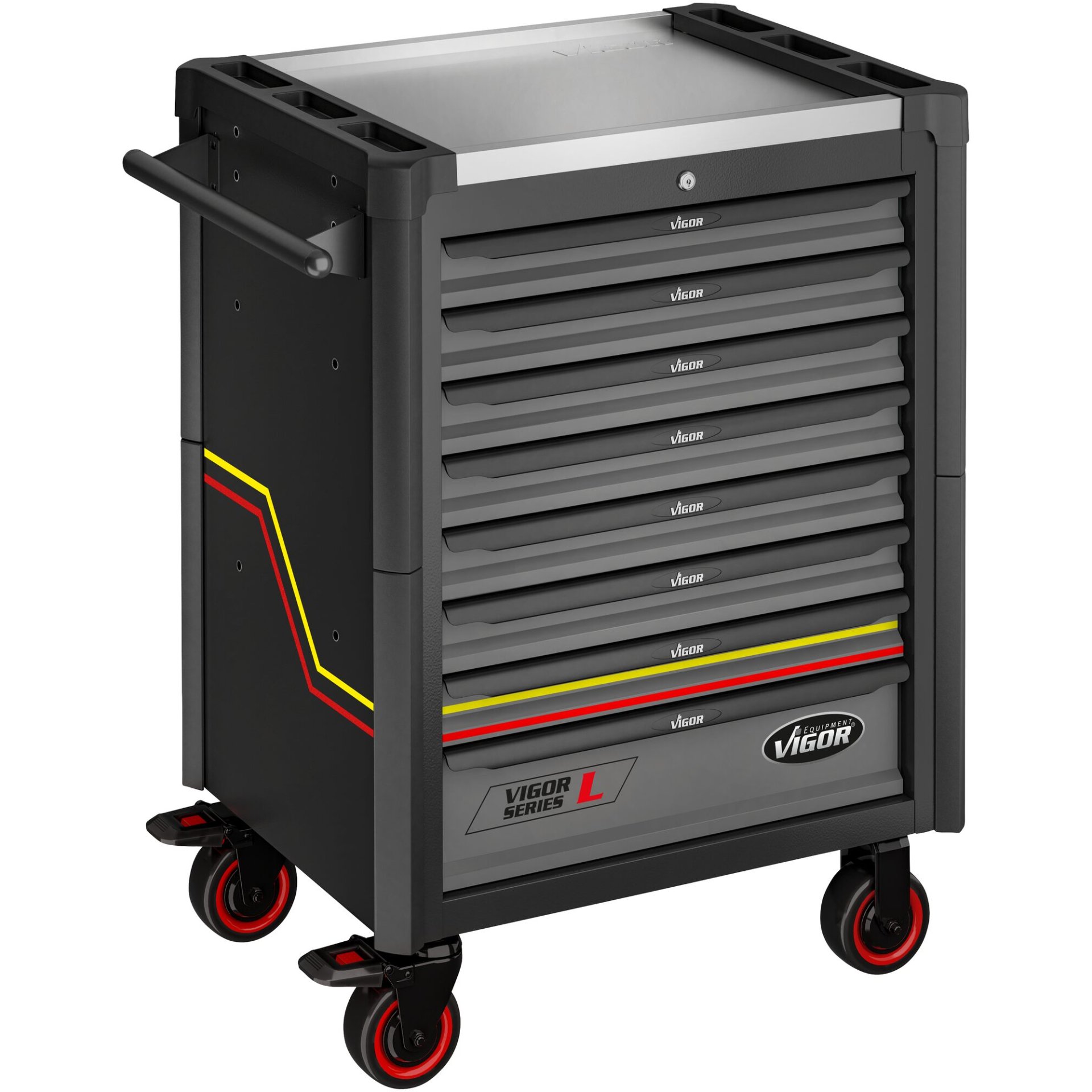 VIGOR Werkstattwagen Series L ∙ V1901-X-EV ∙ L x B x H: 723 mm x 459 mm x 1002 mm