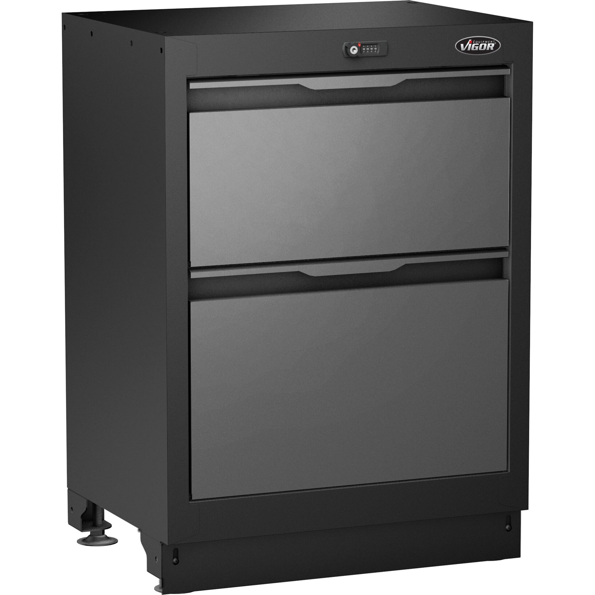 VIGOR Schubladen-Unterschrank ∙ 2 Schubladen ∙ V6000-029 ∙ L x B x H: 676 mm x 500 mm x 950 mm