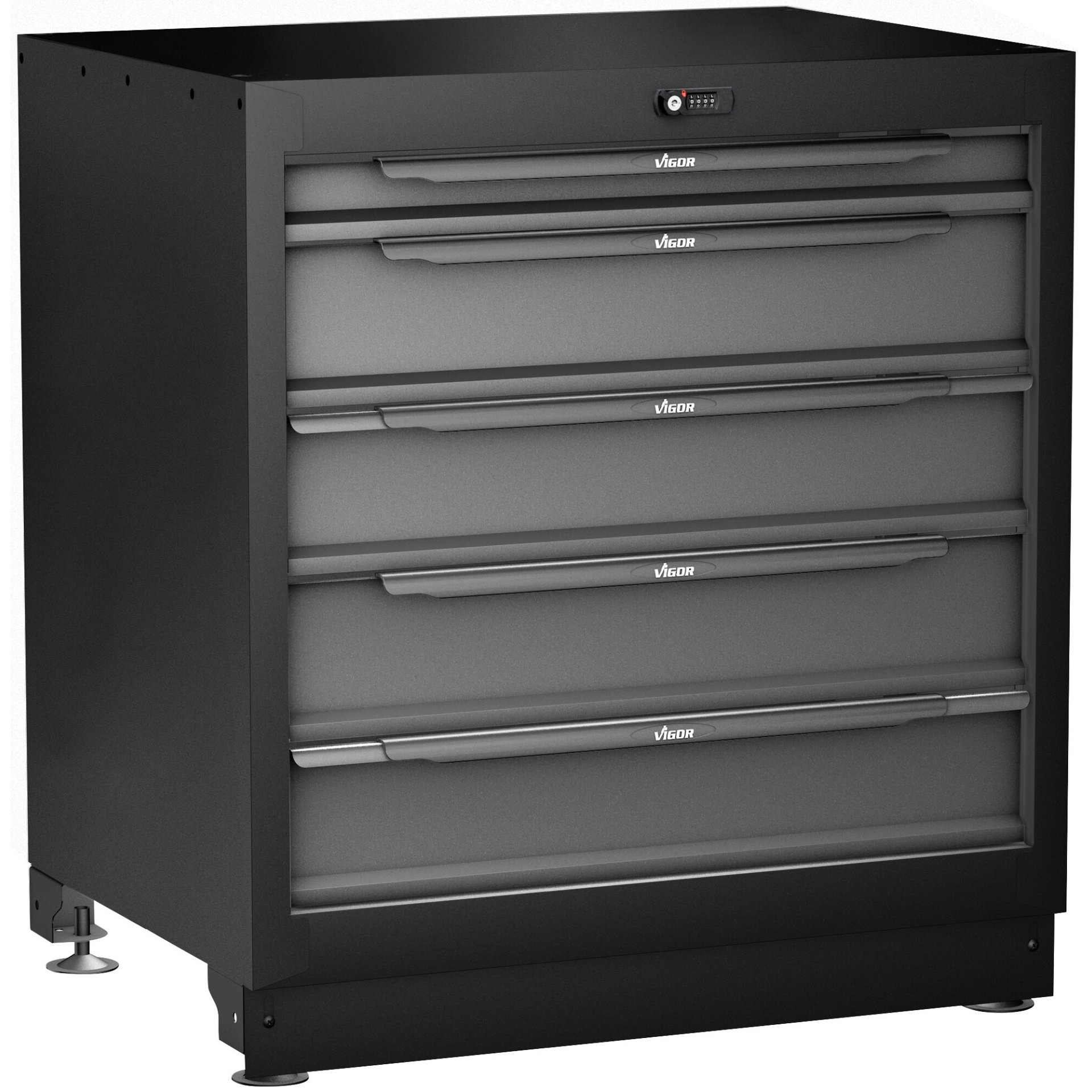 VIGOR Schubladen-Unterschrank ∙ extra tief ∙ 5 Schubladen ∙ V6000-031XD