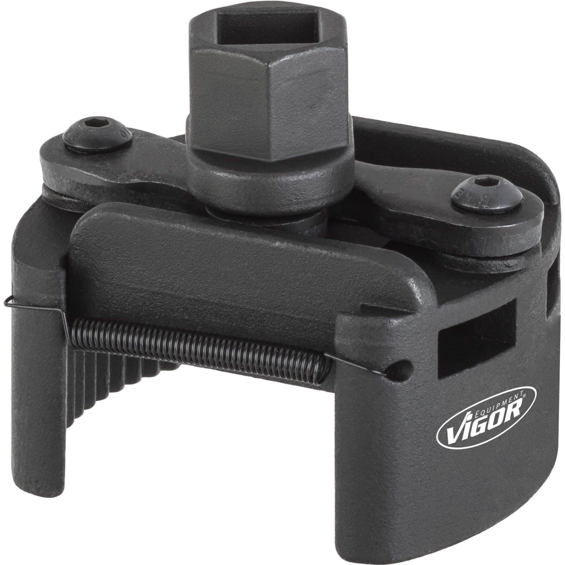 VIGOR Ölfilter-Spannschlüssel ∙ 60 – 80 mm ∙ universal ∙ V4413 ∙ 21 mm Außen-Sechskant, 1/2 Zoll (12,5 mm) Vierkant hohl ∙ 60 - 80 mm