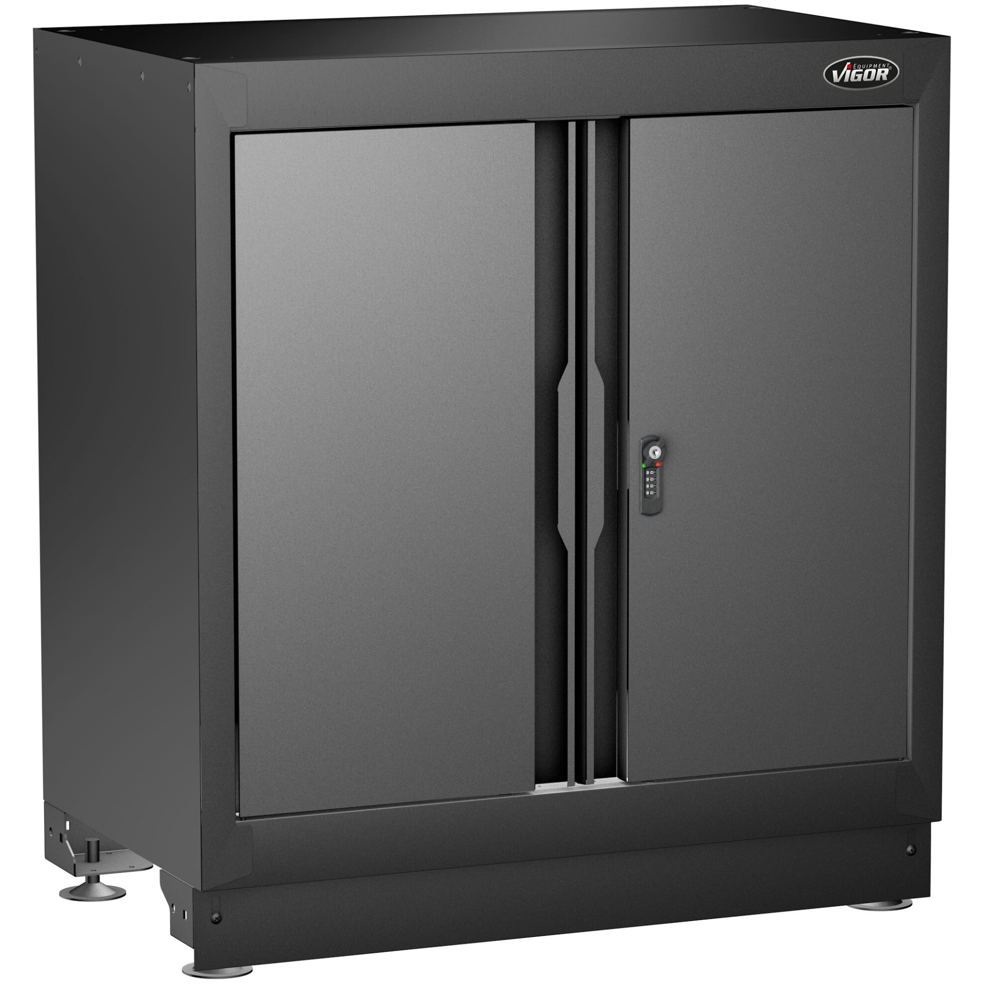 VIGOR Doppelflügeltür-Unterschrank ∙ 861 mm ∙ V6000-02XL ∙ L x B x H: 861 mm x 500 mm x 953 mm