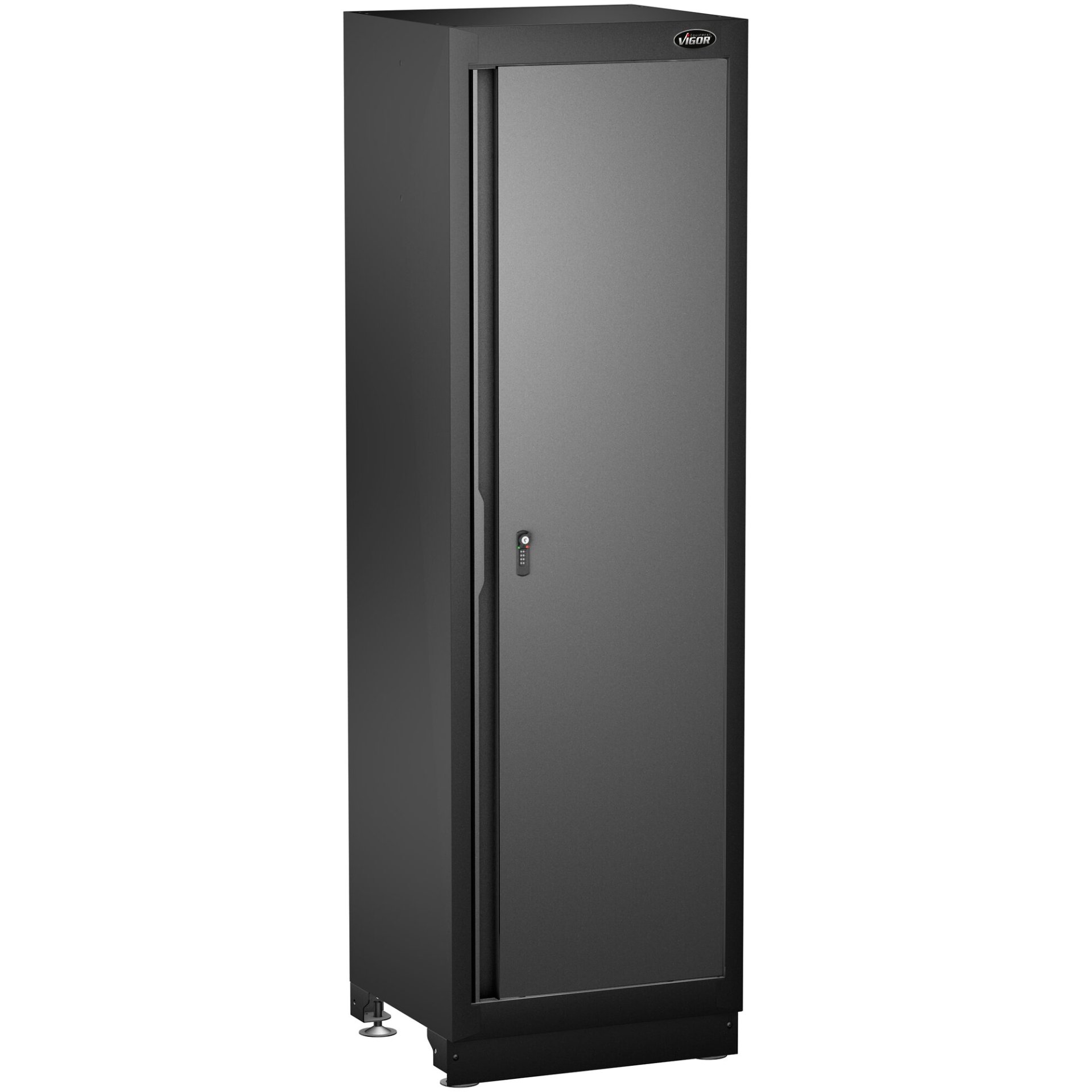 VIGOR Einzelflügeltür-Schrank ∙ hoch ∙ V6000-03 ∙ L x B x H: 600 mm x 526 mm x 1980 mm