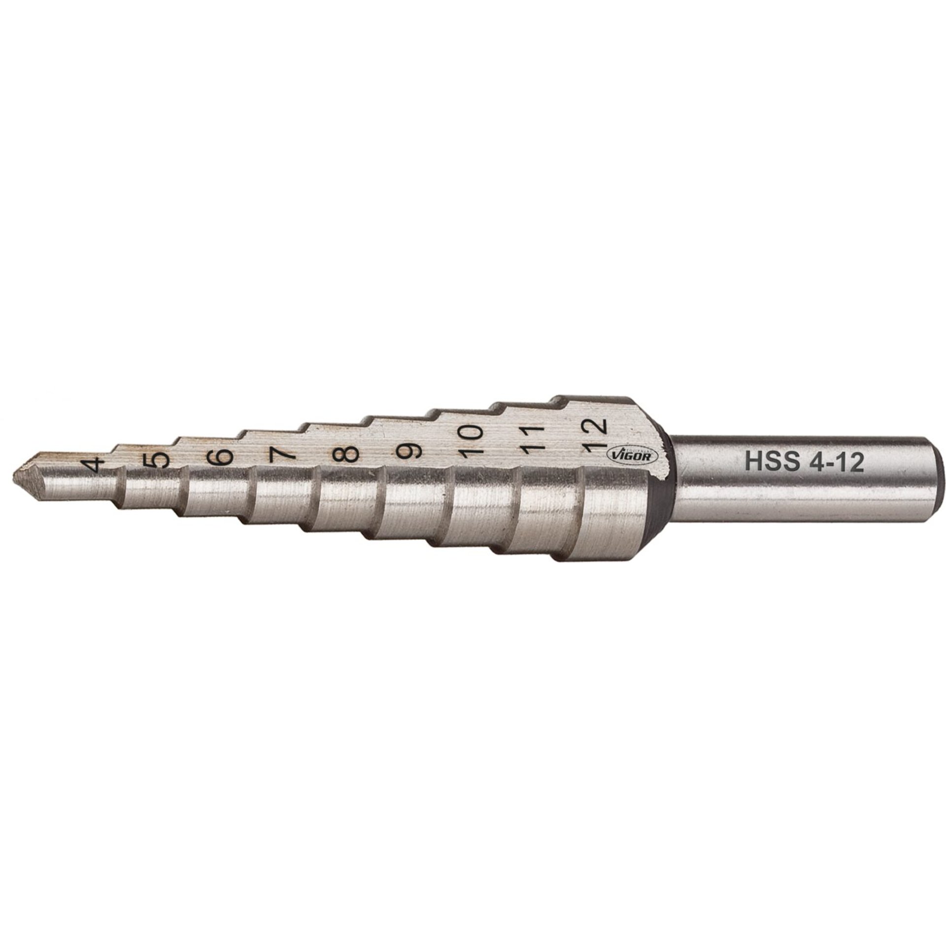 VIGOR HSS-Stufenbohrer ∙ 4 – 12 mm ∙ V2394 ∙ 4 - 12 mm