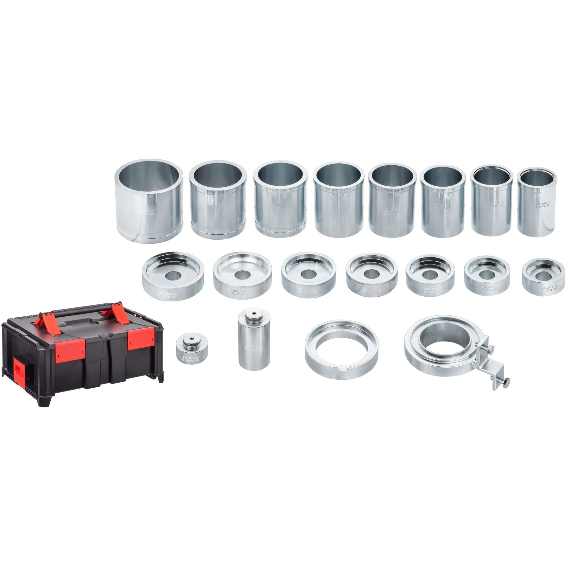 VIGOR Presshülsen-Satz ∙ universal ∙ mit Fixiereinheit ∙ V5914 ∙ 19-teilig ∙ Anzahl Werkzeuge: 19