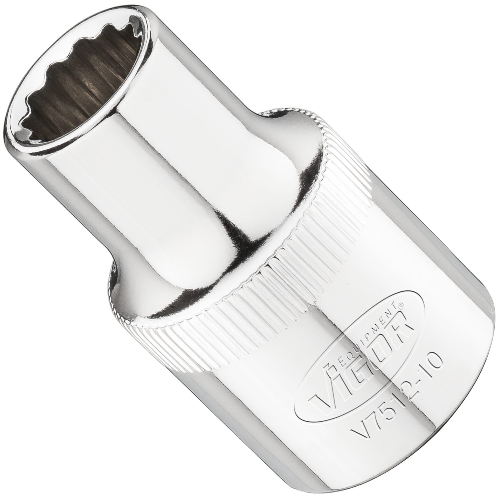VIGOR Steckschlüsseleinsatz ∙ V7512 ∙ 1/2 Zoll (12,5 mm) Vierkant hohl ∙ Außenprofil Doppelsechskant