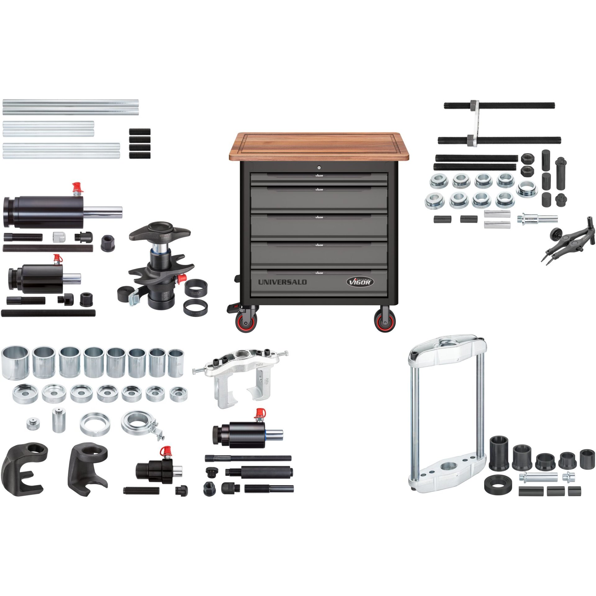 VIGOR Mobile Werkbank Series XL mit Spezialwerkzeug Sortiment