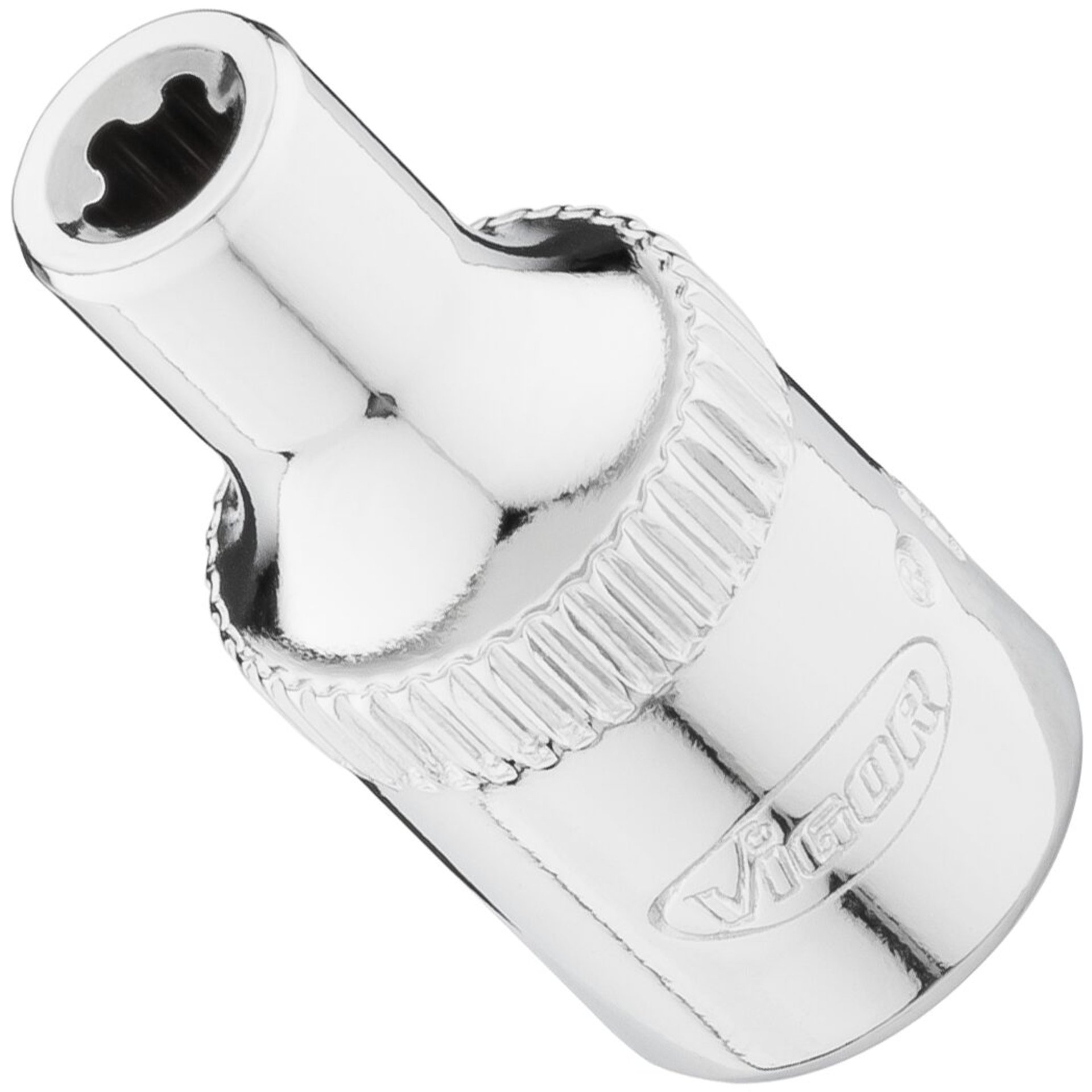 VIGOR Steckschlüsseleinsatz ∙ V7920-EPR ∙ 1/4 Zoll (6,3 mm) Vierkant hohl ∙ Außenprofil mit 5 abgerundeten Flanken (TORX®-ähnlich)