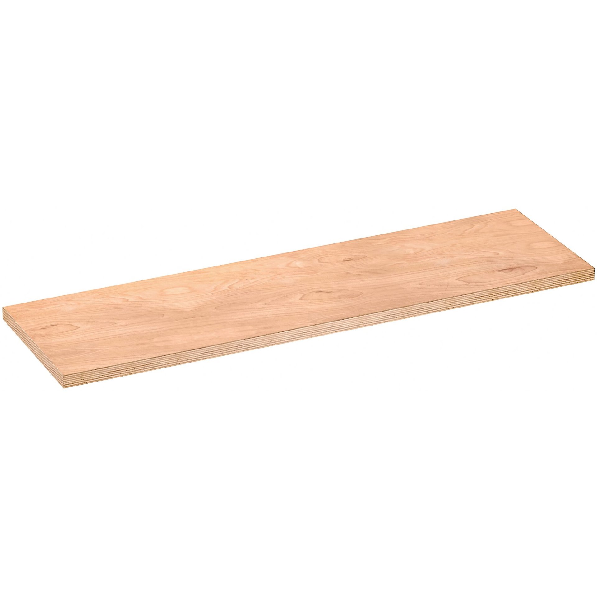 VIGOR Holz-Arbeitsplatte ∙ mittel ∙ V6000-01725 ∙ L x B x H: 1725 mm x 500 mm x 40 mm