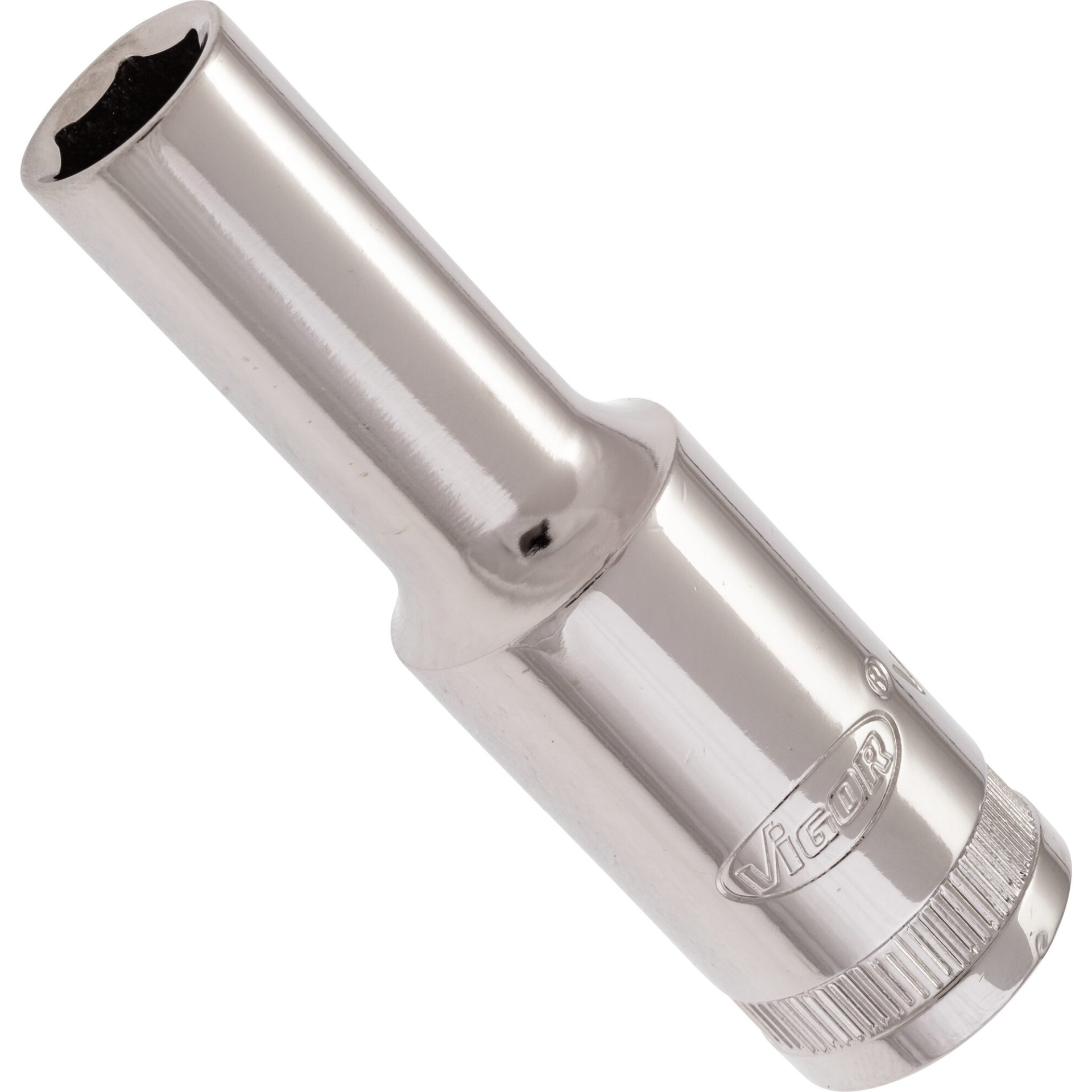 VIGOR Steckschlüsseleinsatz ∙ lang ∙ 1/2 Zoll (12,5 mm) Vierkant hohl ∙ Außenprofil Sechskant