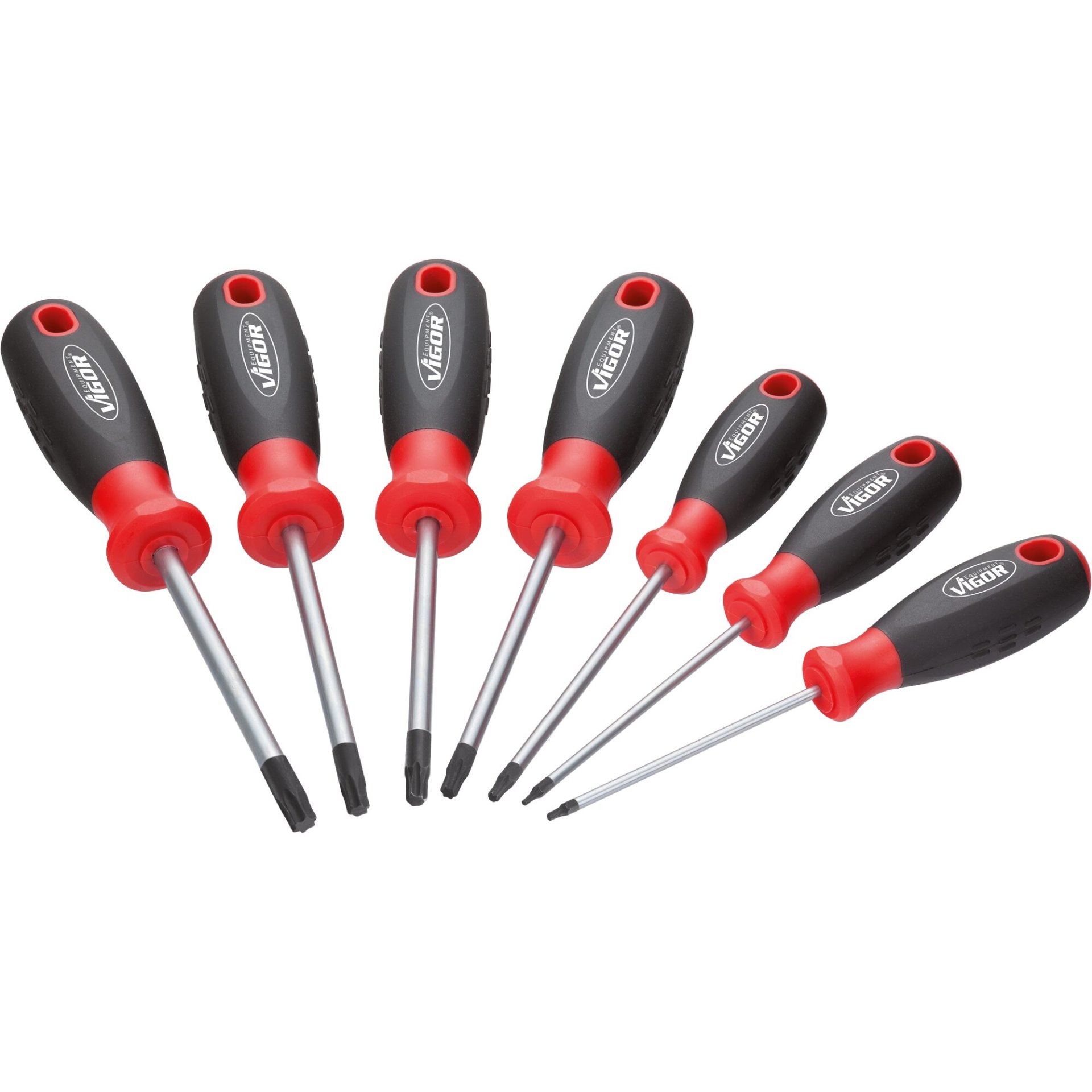 VIGOR Schraubendreher-Satz ∙ V3366 ∙ Innen TORX® Profil ∙ 7-teilig ∙ T10 – T40 ∙ Anzahl Werkzeuge: 7