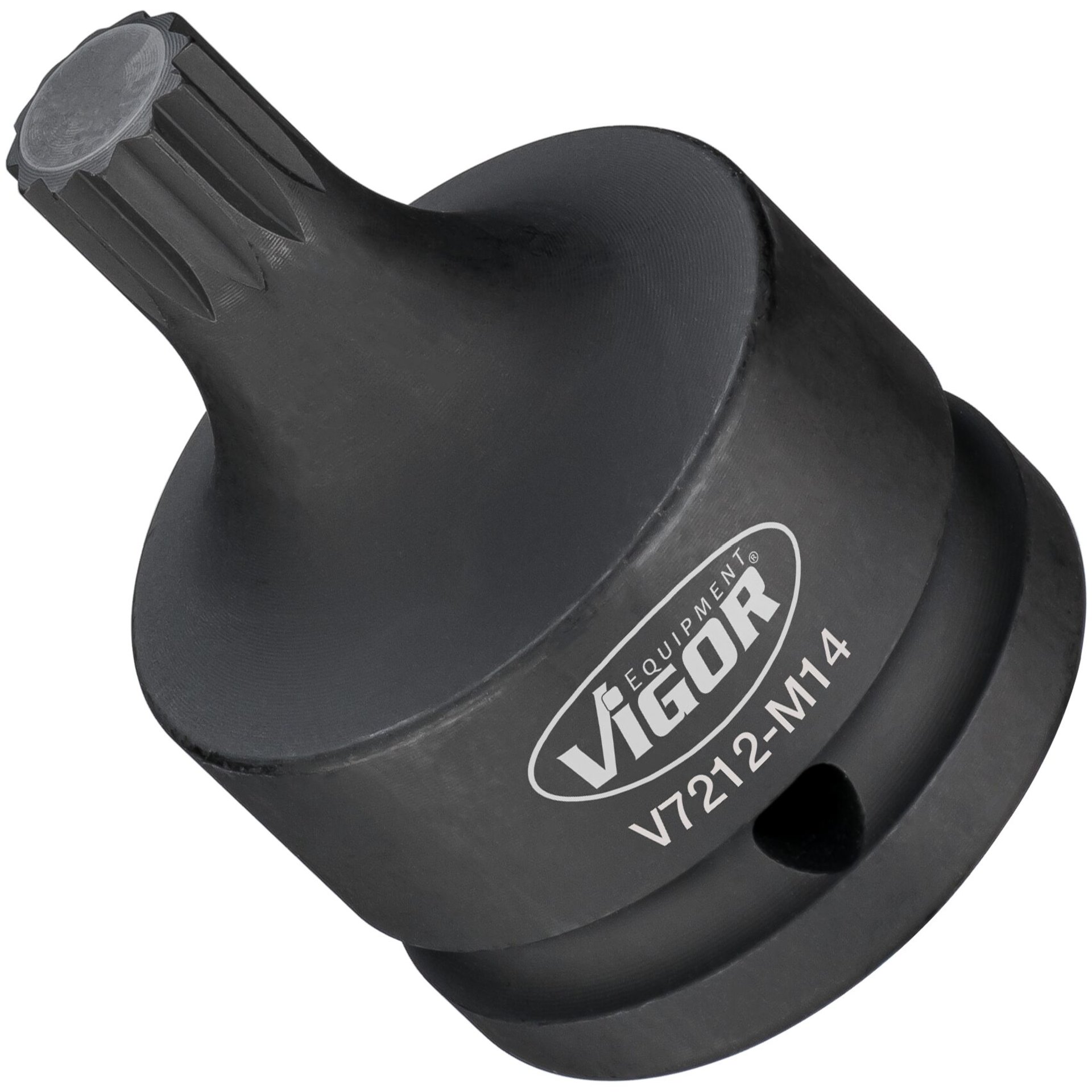 VIGOR Schlagschrauber Schraubendrehereinsatz ∙ V7212-M ∙ 3/4 Zoll (20 mm) Vierkant hohl ∙ Innen Vielzahn Profil XZN