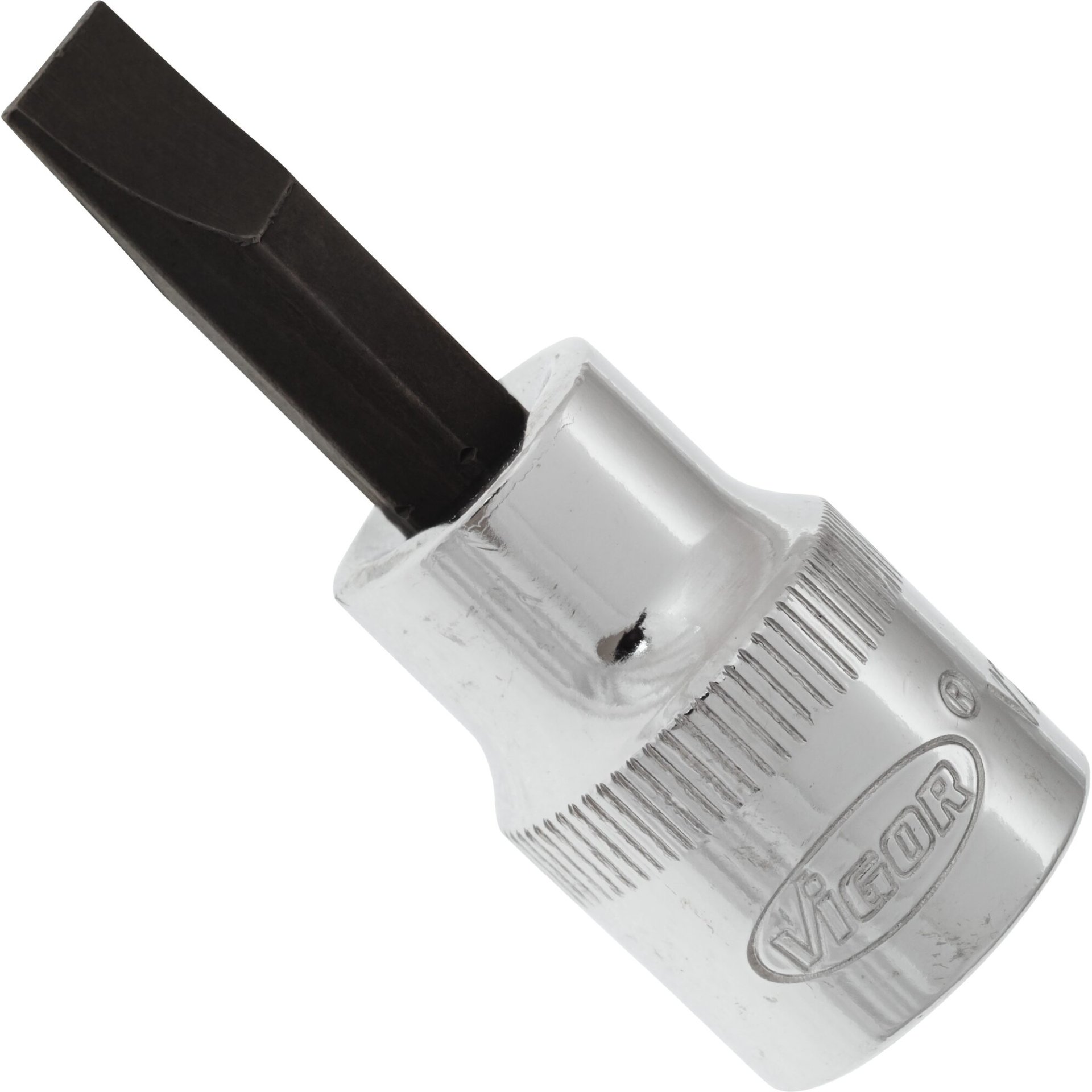 VIGOR Schraubendrehereinsatz ∙ 3/8 Zoll (10 mm) Vierkant hohl ∙ Schlitz Profil