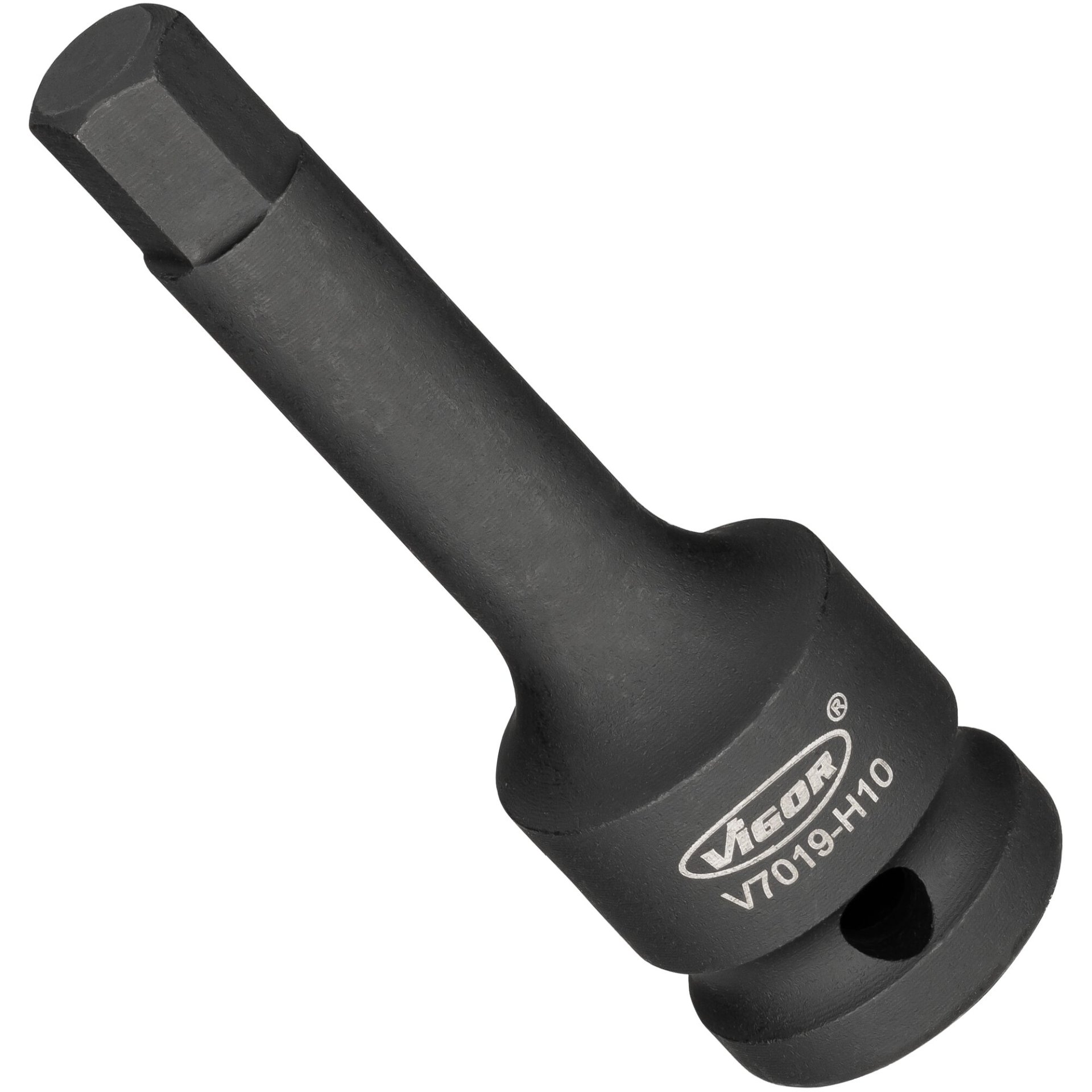 VIGOR Schlagschrauber Schraubendrehereinsatz ∙ V7019 ∙ 1/2 Zoll (12,5 mm) Vierkant hohl ∙ Innensechskant Profil