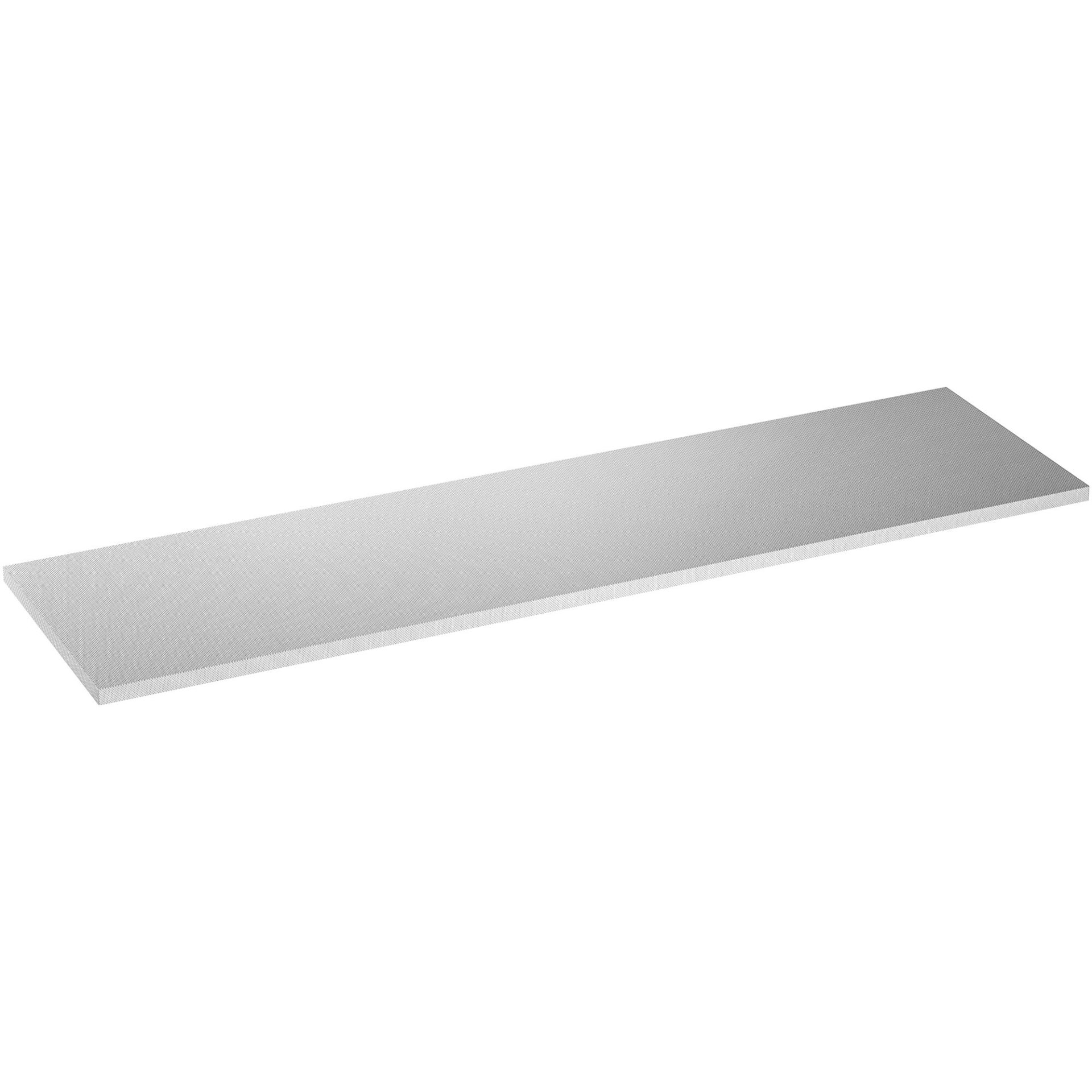 VIGOR Edelstahl-Arbeitsplatte Tief ∙ groß ∙ V6000-02588-XD ∙ L x B x H: 2588 mm x 700 mm x 40 mm