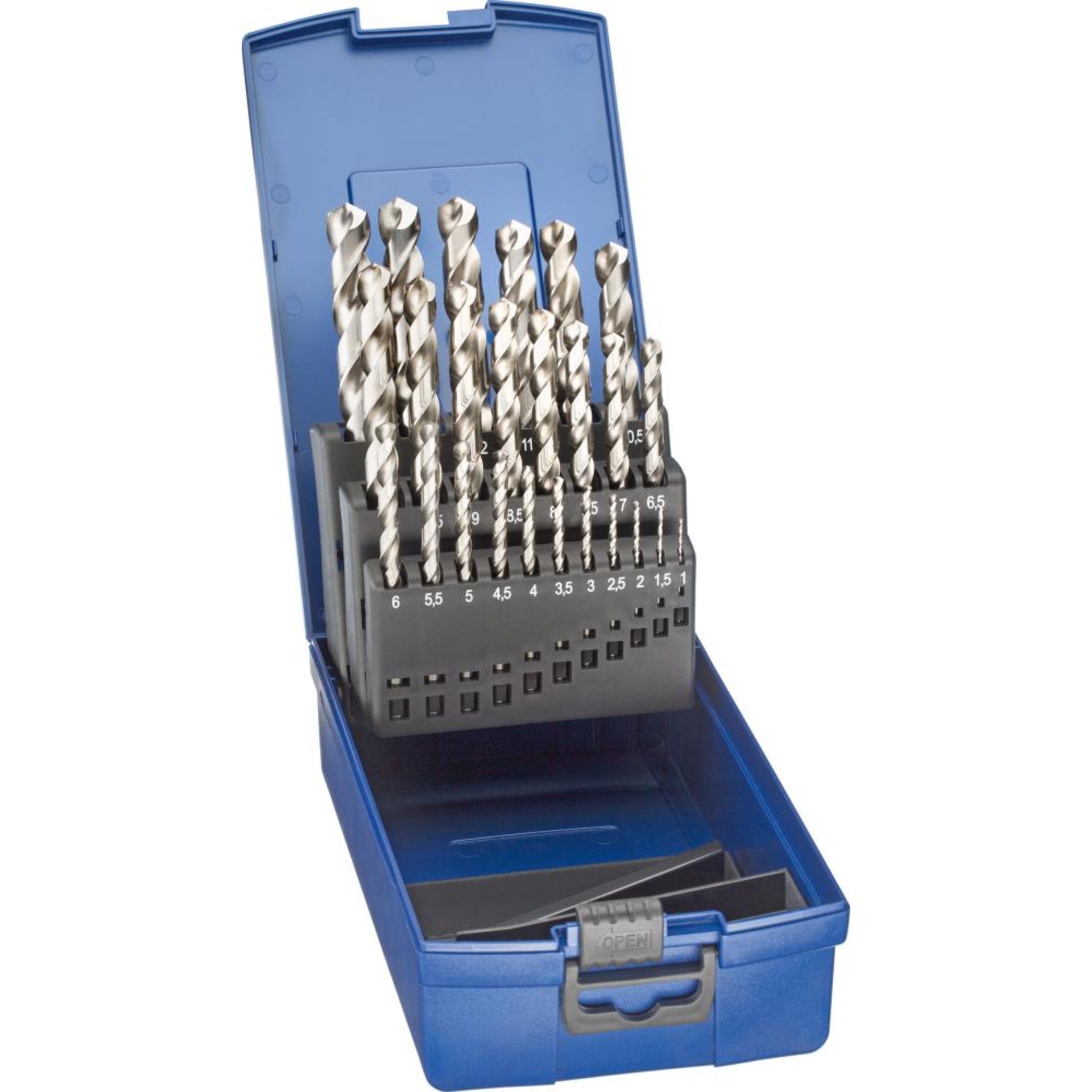 Spiralbohrer-Satz HSS-E DIN338 geschliffen INOX 1-13mm FORTIS