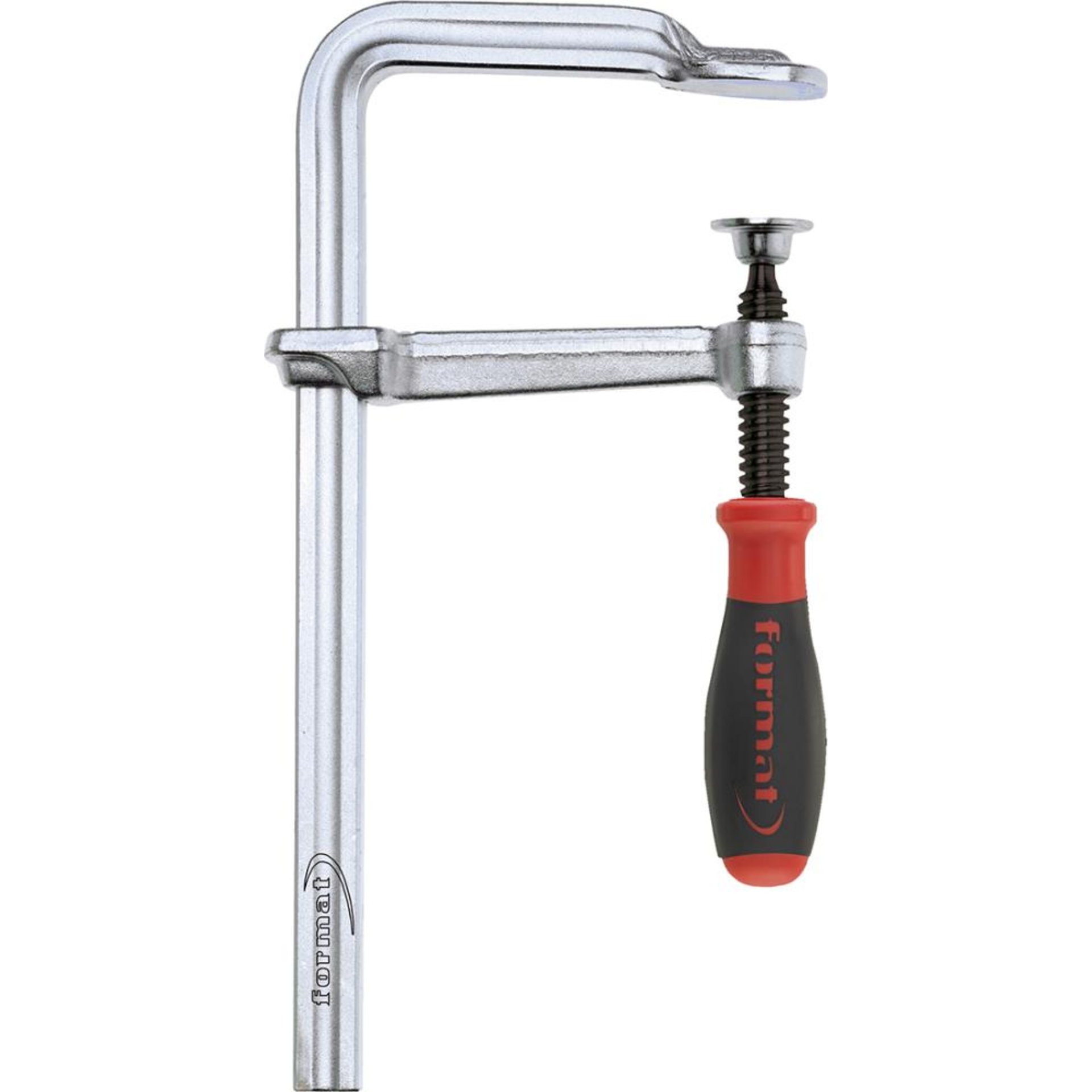 Schraubzwinge Ganzstahl mit 2-Komponenten-Heft 300x140mm FORMAT