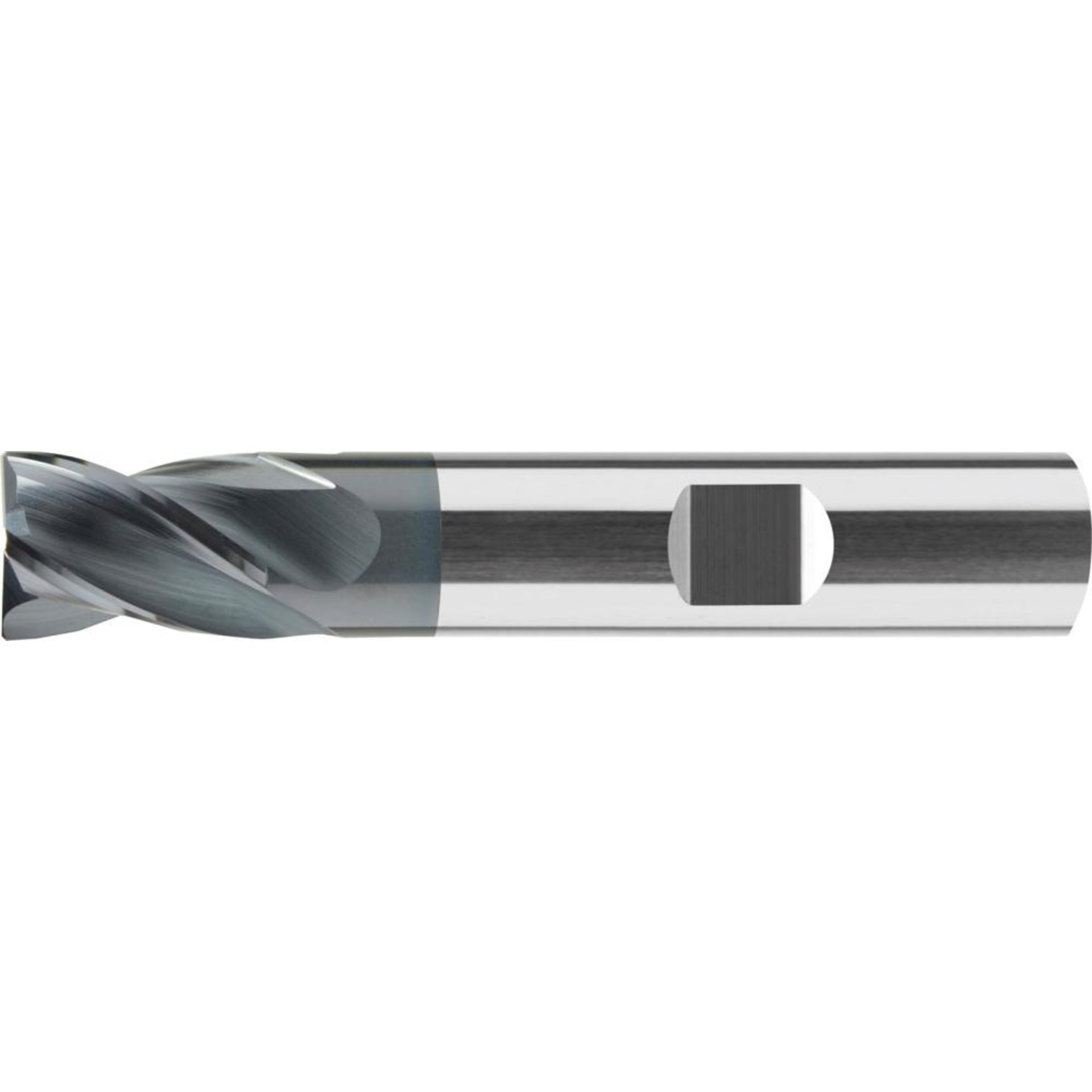 Schaftfräser VHM HPC kurzTiAlN Typ UNI Z4 Eckfase 35/38° Schaft HB Werksnorm FORMAT