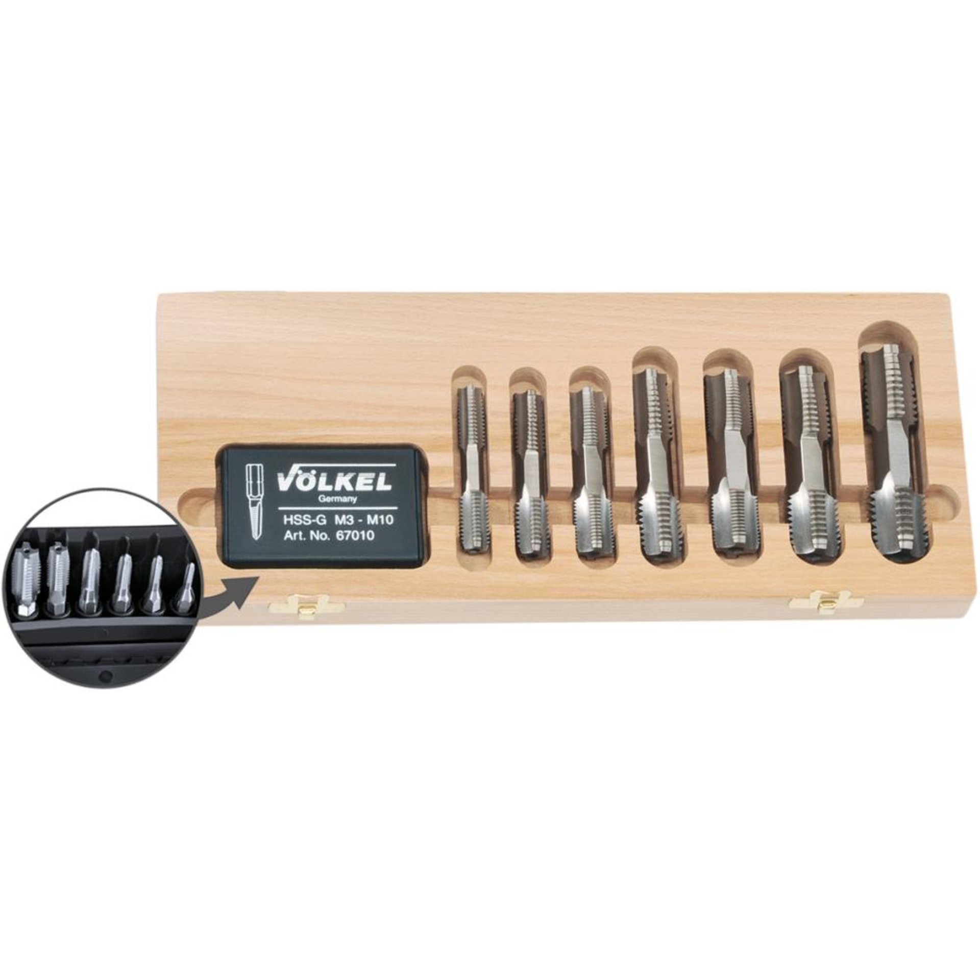 Gewindebohrer-Satz G1/8"-1." VÖLKEL