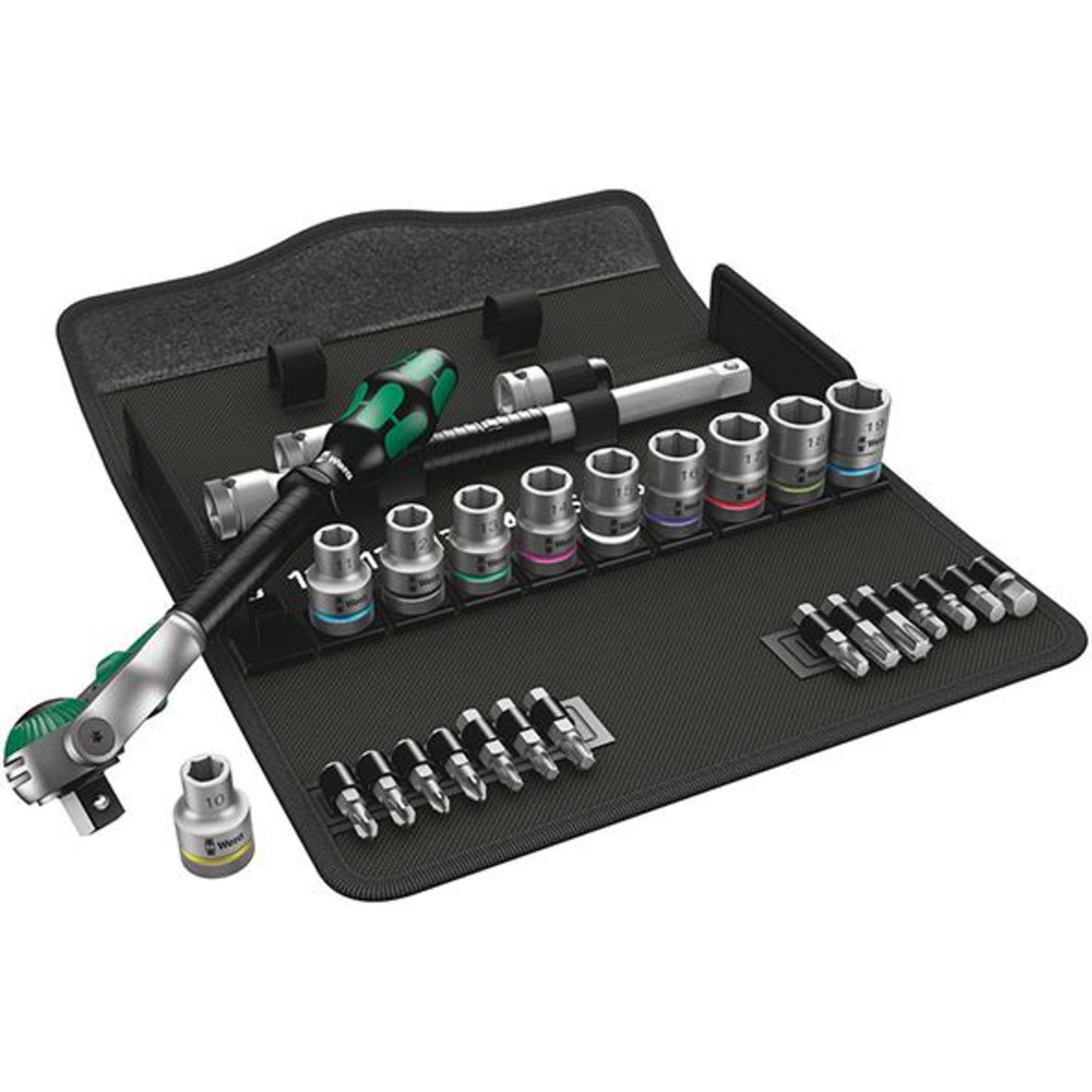 Steckschlüssel-Garnitur 1/2" ZYKLOP speed 28-teilig Wera