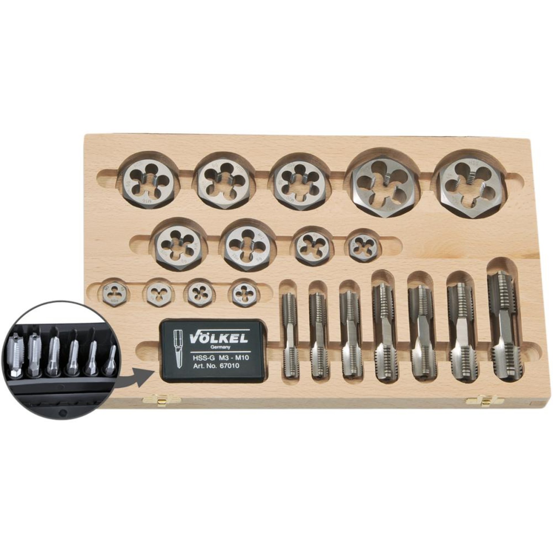 Gewindeschneidsatz G1/8"-1." VÖLKEL