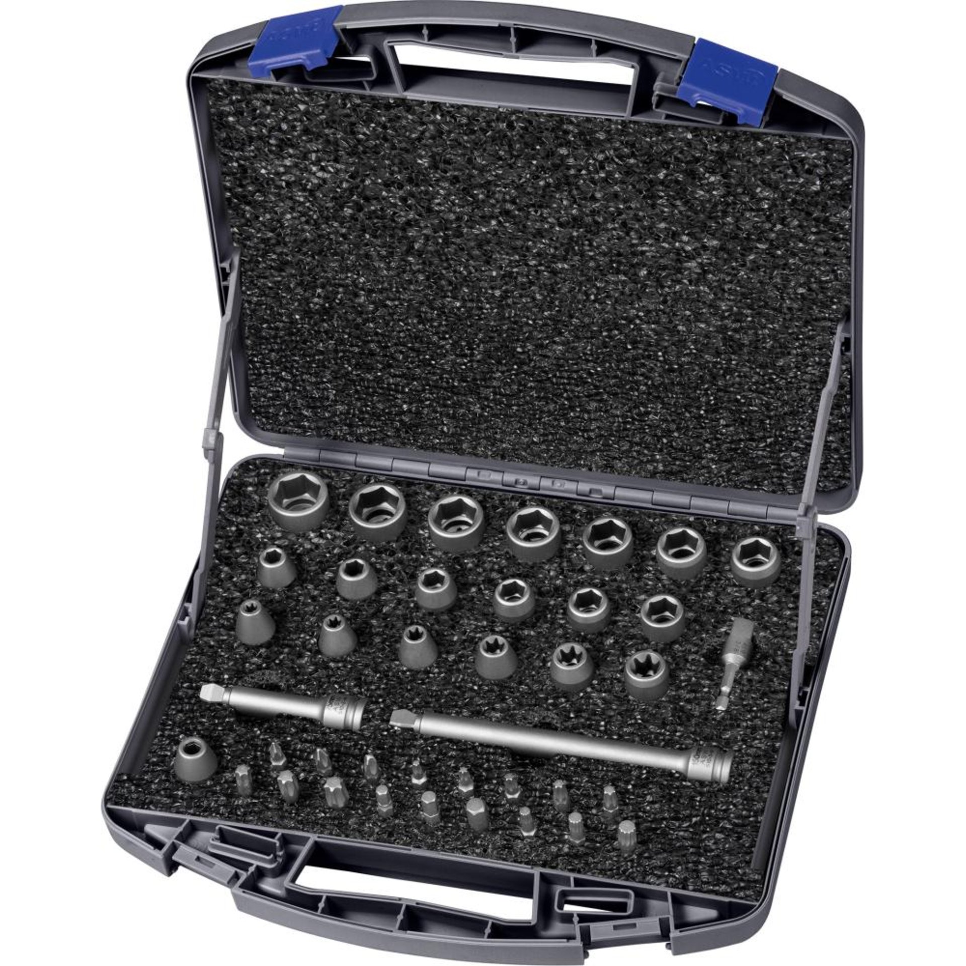 Kraft- Steckschlüssel-Satz 3/8" 40-teilig ASW