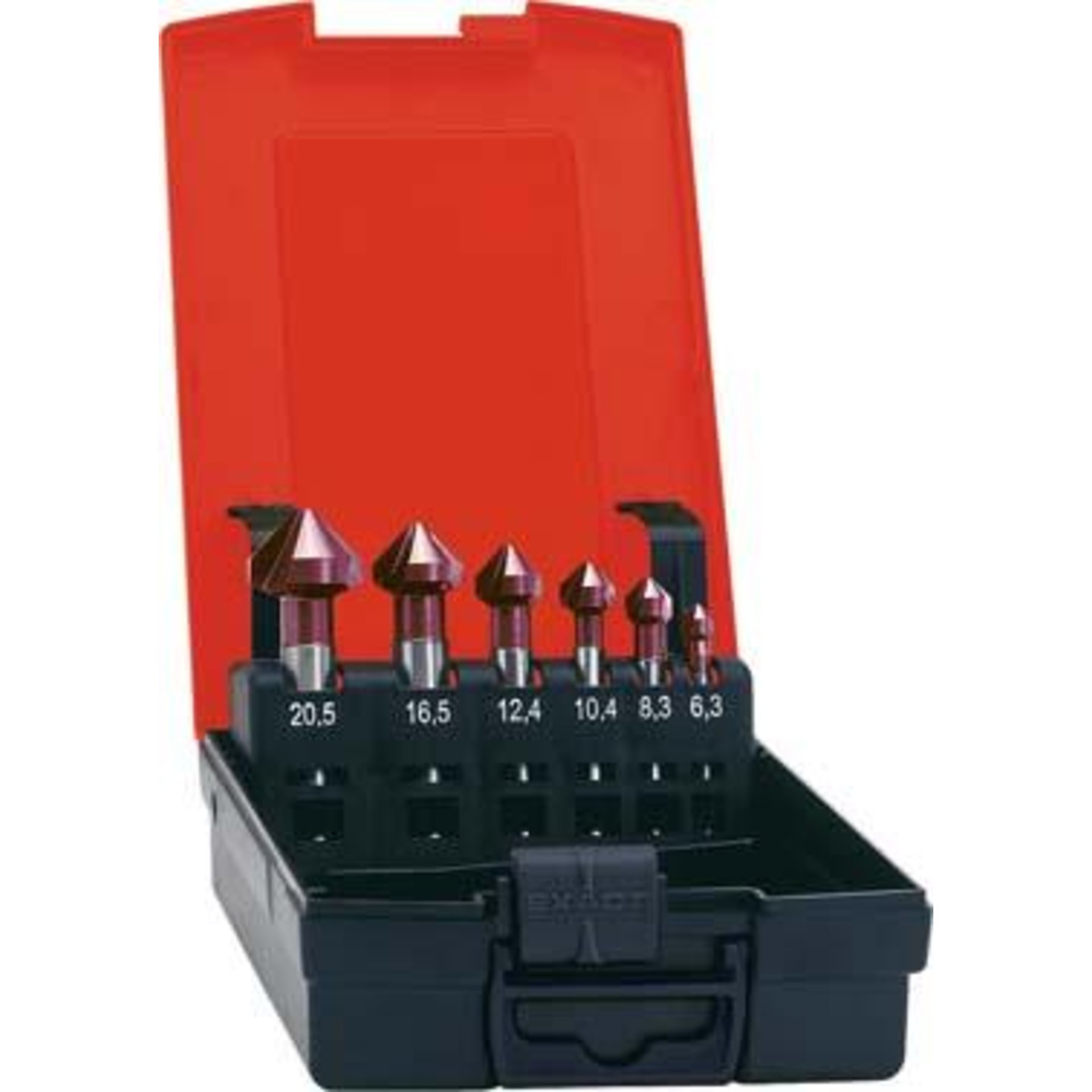 Kegelsenker-Set TiAlN Form C 90° 6,3-20,5mm FORMAT