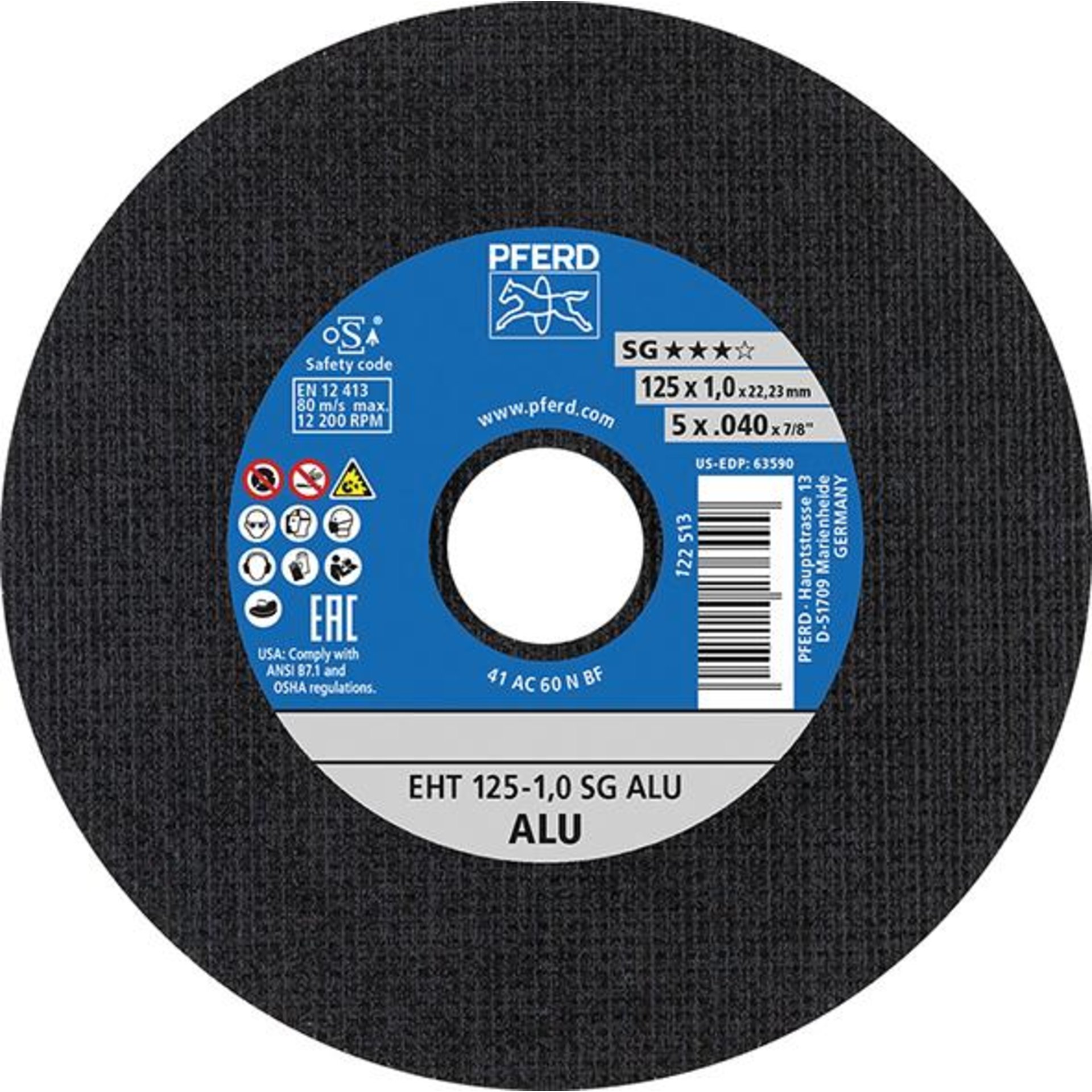 Trennscheibe gekröpft fürAluminium A30NSG 115x2,4mm PFERD