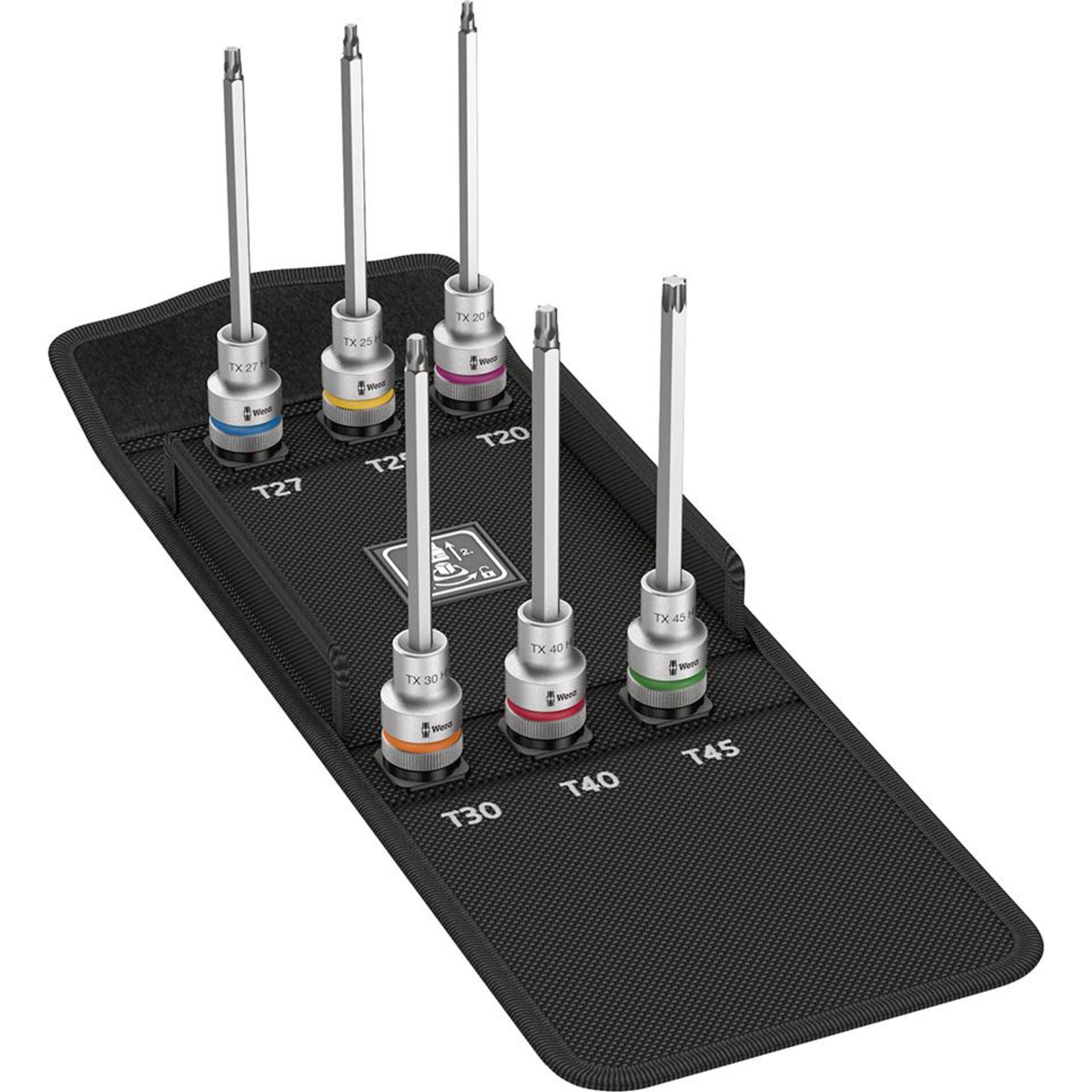 Schraubendreher-Einsatz-Garnitur 1/2" Zyklop für Innen-TORX®-Schrauben, lang