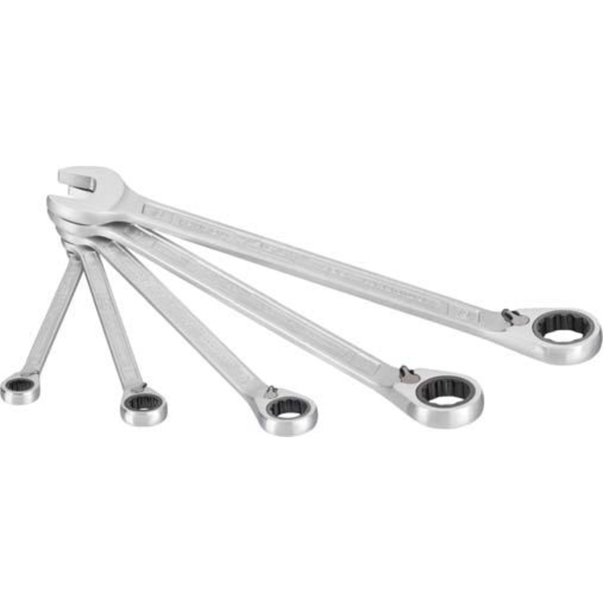 HAZET Jeu de clés mixtes à cliquet 606/5 ∙ Profil Traction à 12 pans extérieurs ∙ 8 – 19 ∙ Nombre d'outils : 5