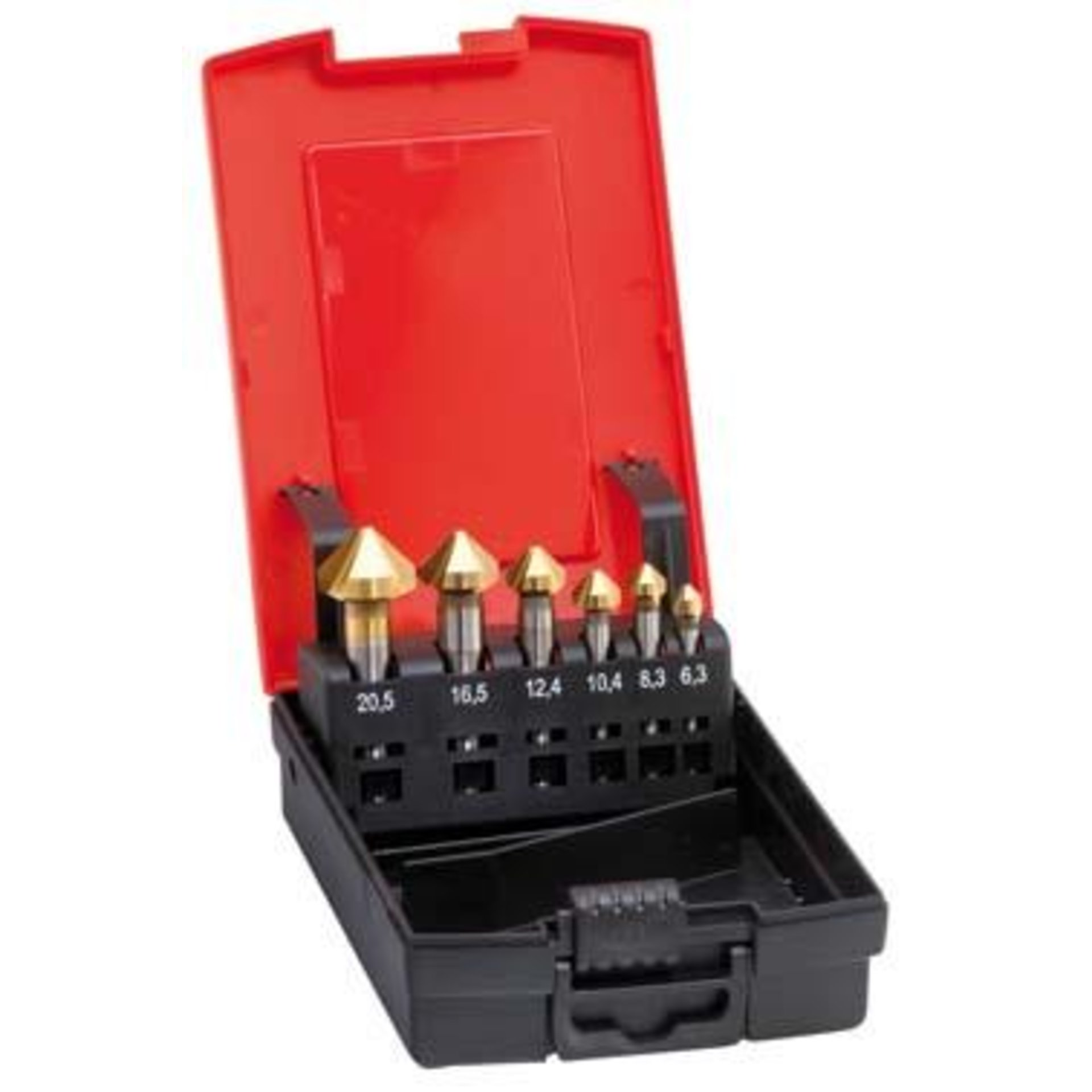 Kegelsenker-Set TiN Form C 90° 6,3-25mm FORMAT