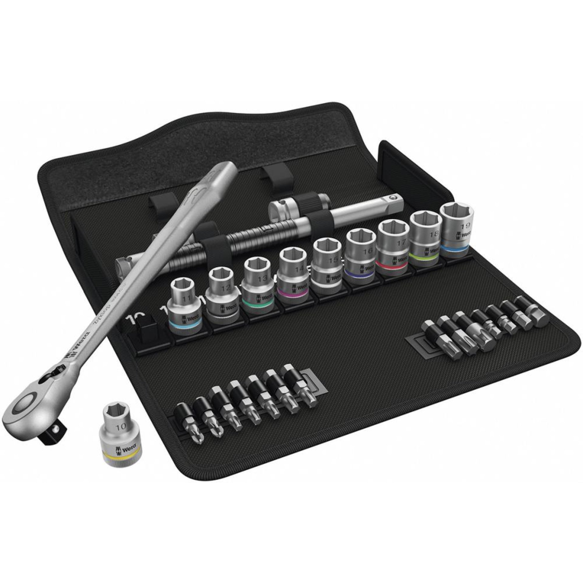 Steckschlüssel-Garnitur 1/2" ZYKLOP switch 28-teilig Wera