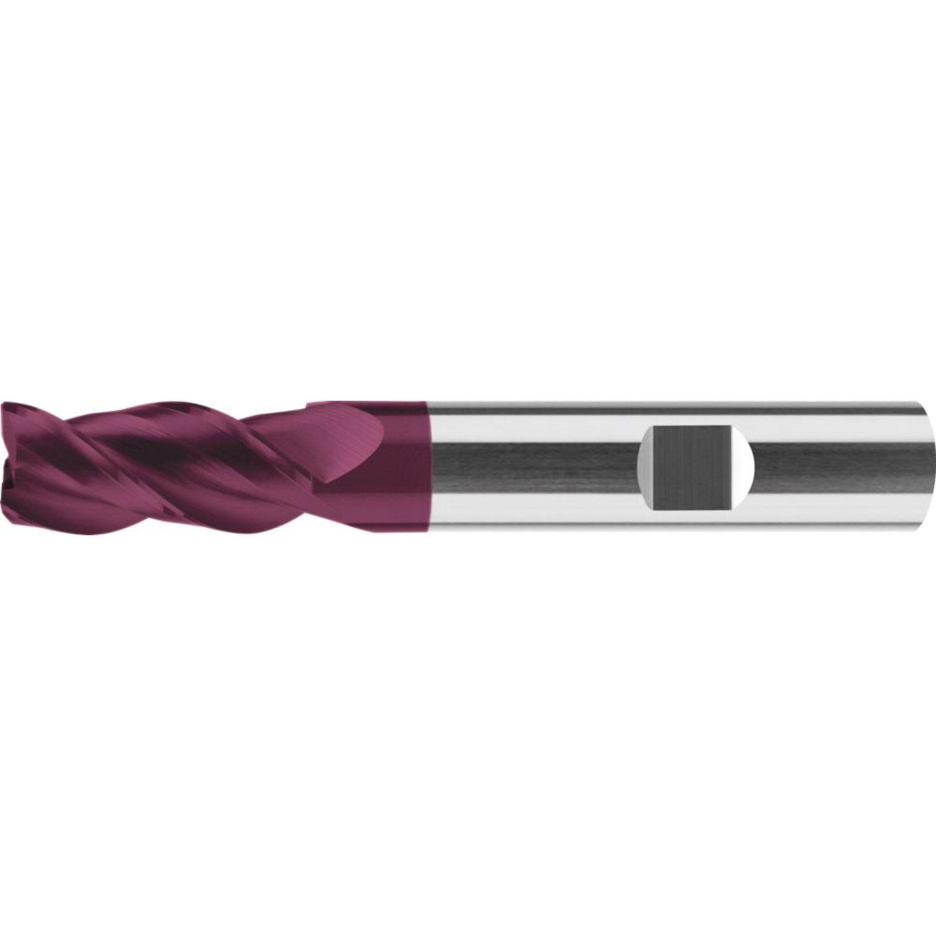 Schaftfräser VHM HPC langTiAlN Typ INOX Z3 Eckfase35/38° Schaft HB DIN6527 FORMAT