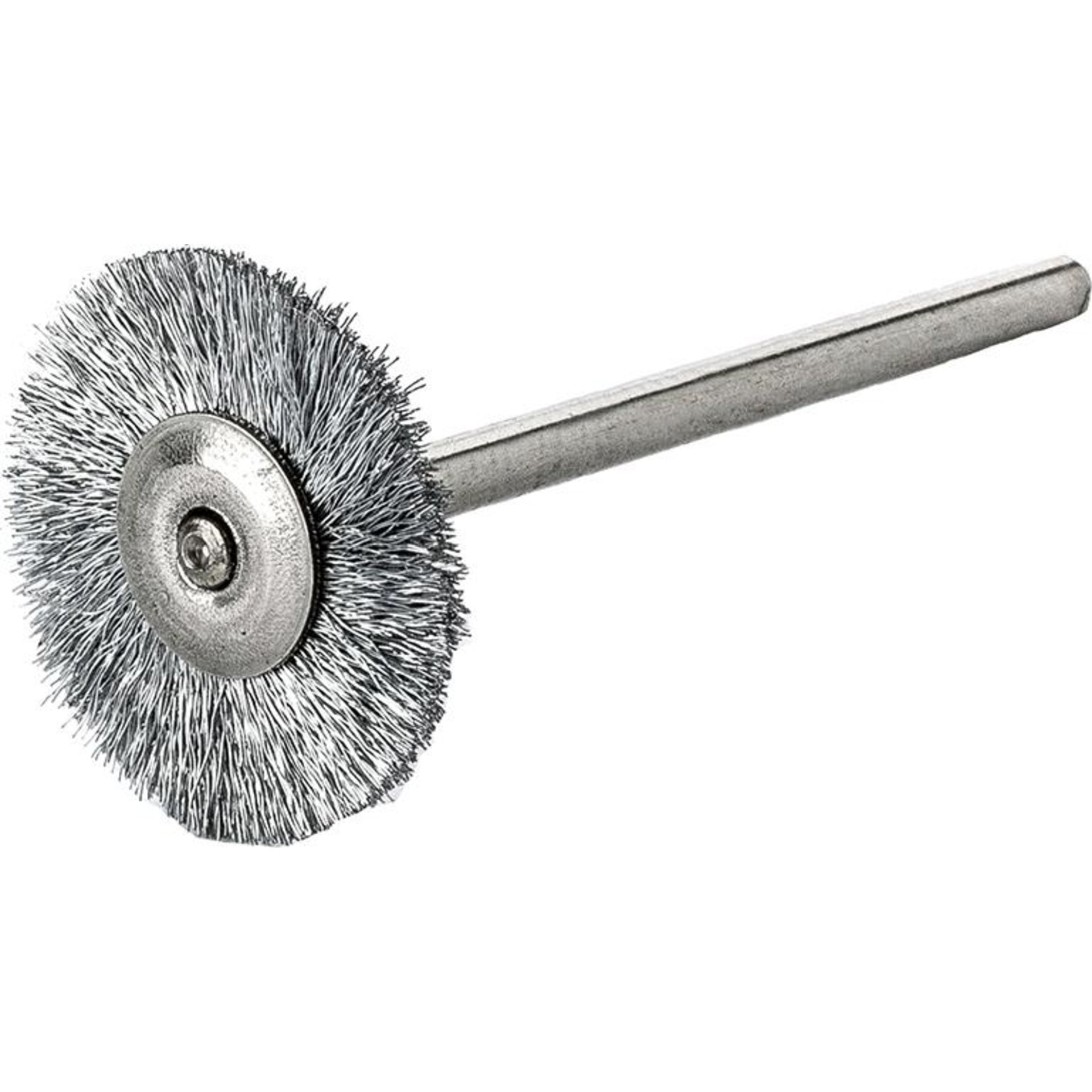 Miniatur-Rundbürste Edelstahl gew. 22x0,1mm Lessmann