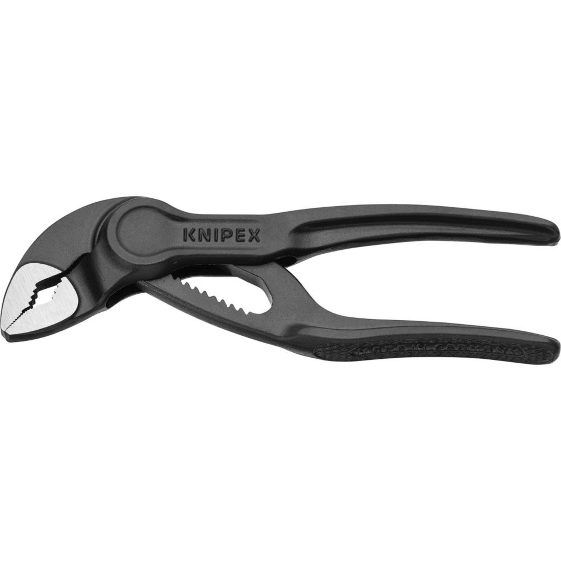 KNIPEX 87 00 100 Cobra® XS Wasserpumpenzange aufgeprägte, raue Oberfläche grau atramentiert 100 mm
