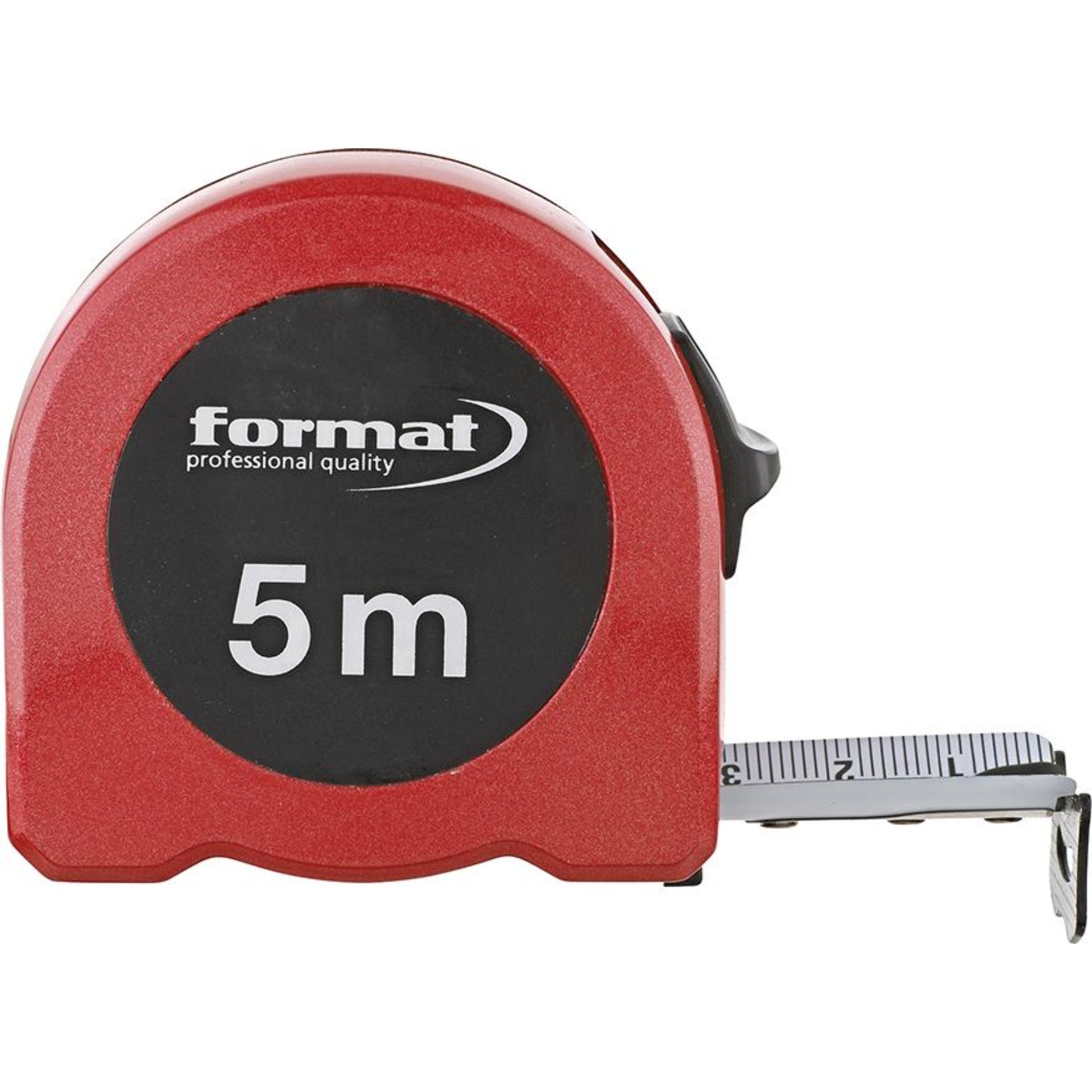 Taschenbandmaß Aluminium 5mx25mm weiß FORMAT